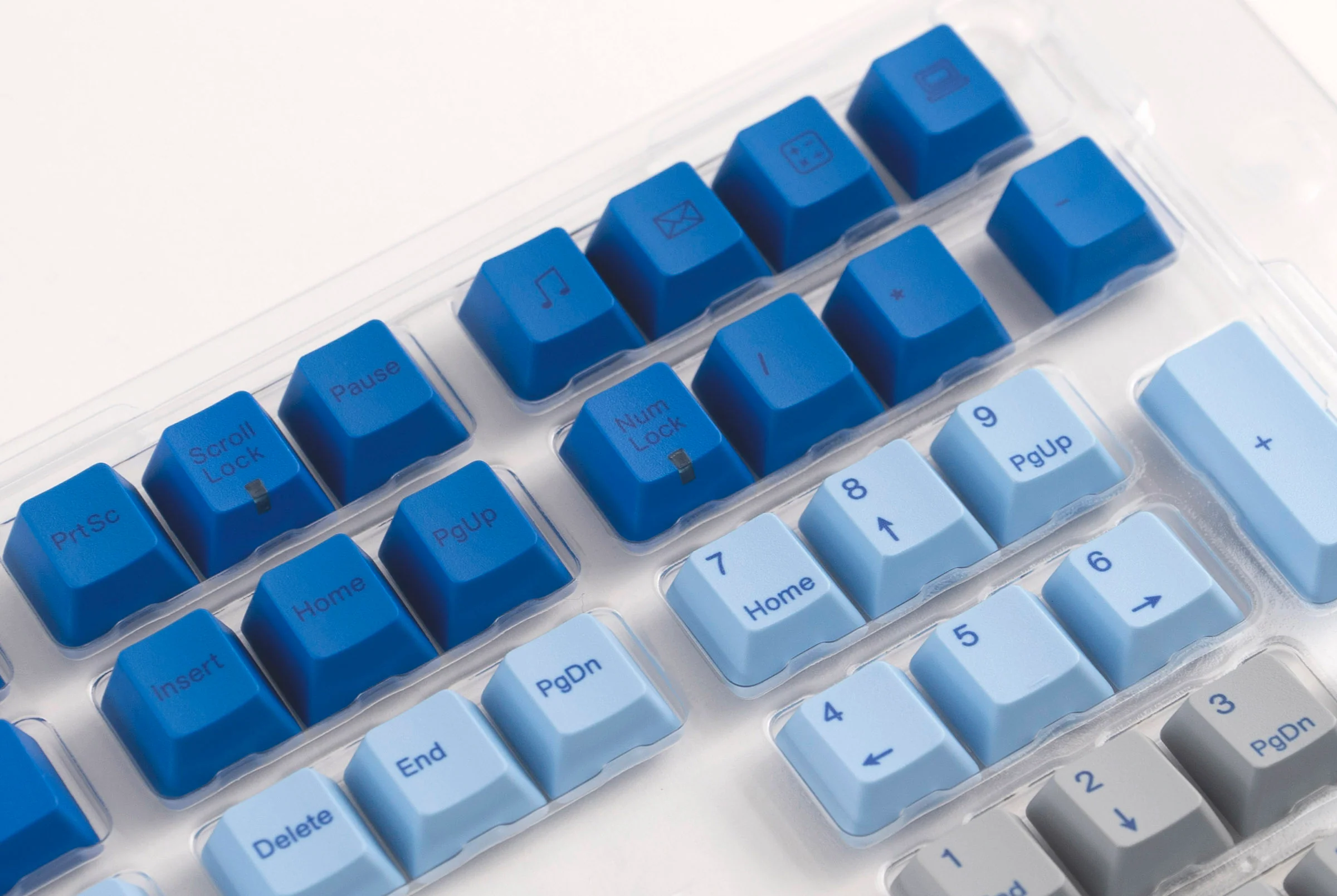 Varmilo Blue / Green / Grey Rivulet 108 Key Varmilo Profile Dye Sub PBT Keycap Set - Image 4