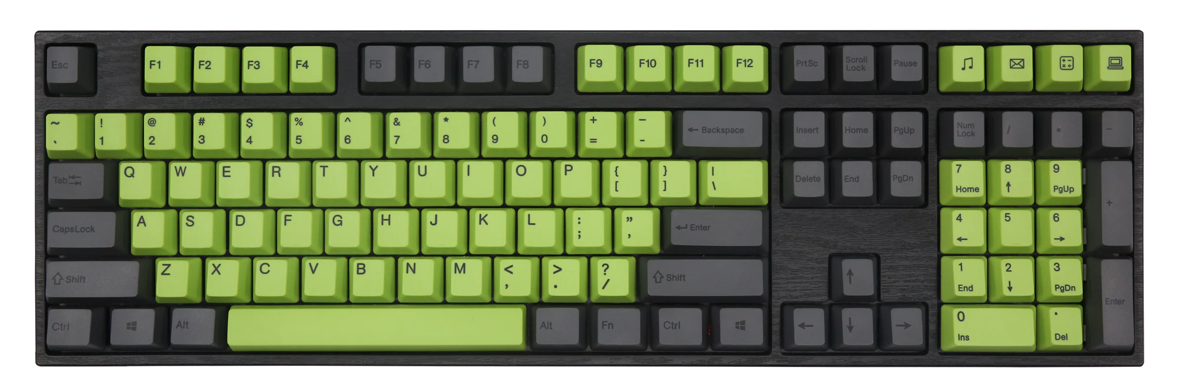 Varmilo Green / Black 108 Key Varmilo Profile Dye Sub PBT Keycap Set - Image 2