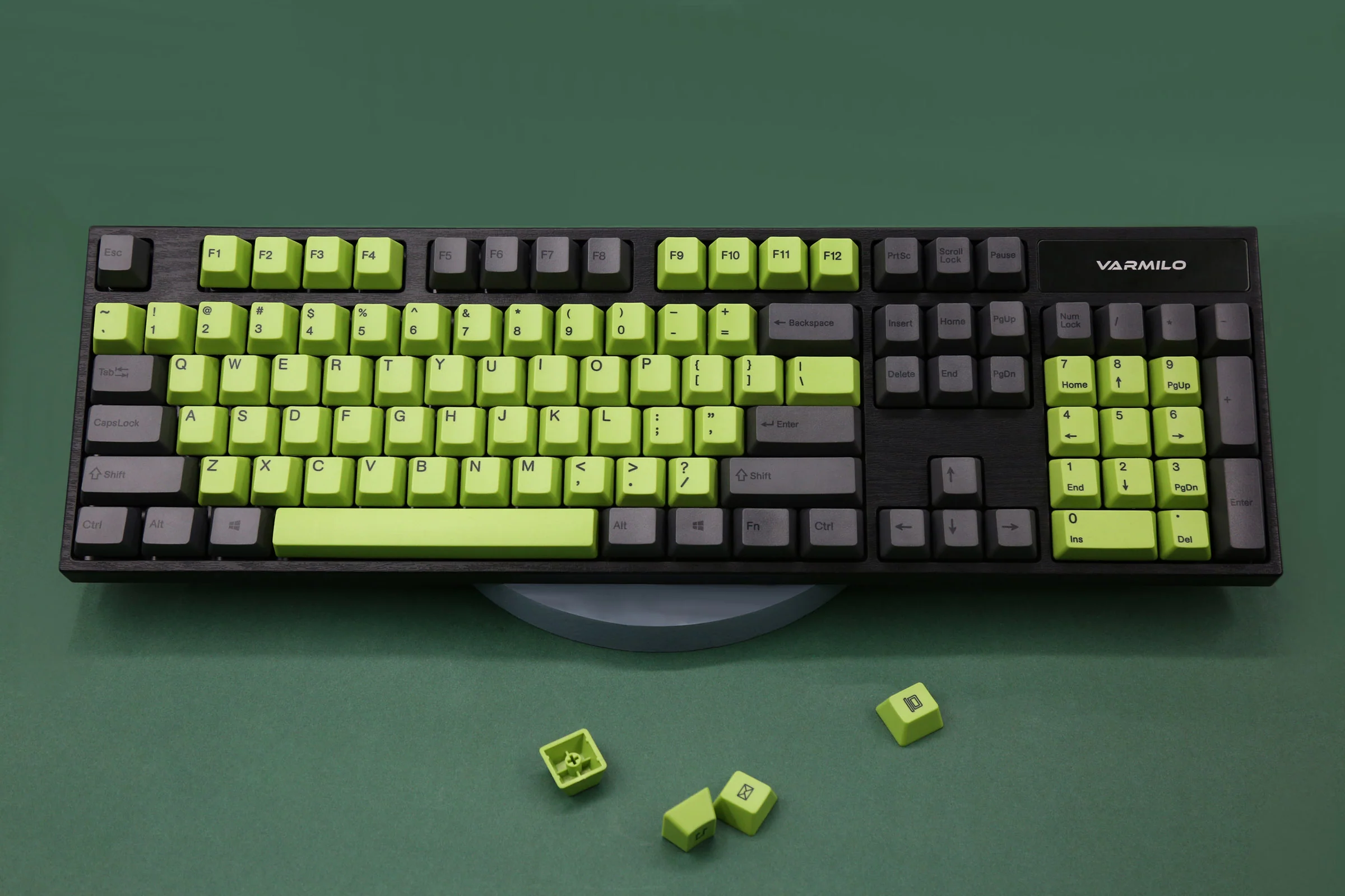 Varmilo Green / Black 108 Key Varmilo Profile Dye Sub PBT Keycap Set - Image 3