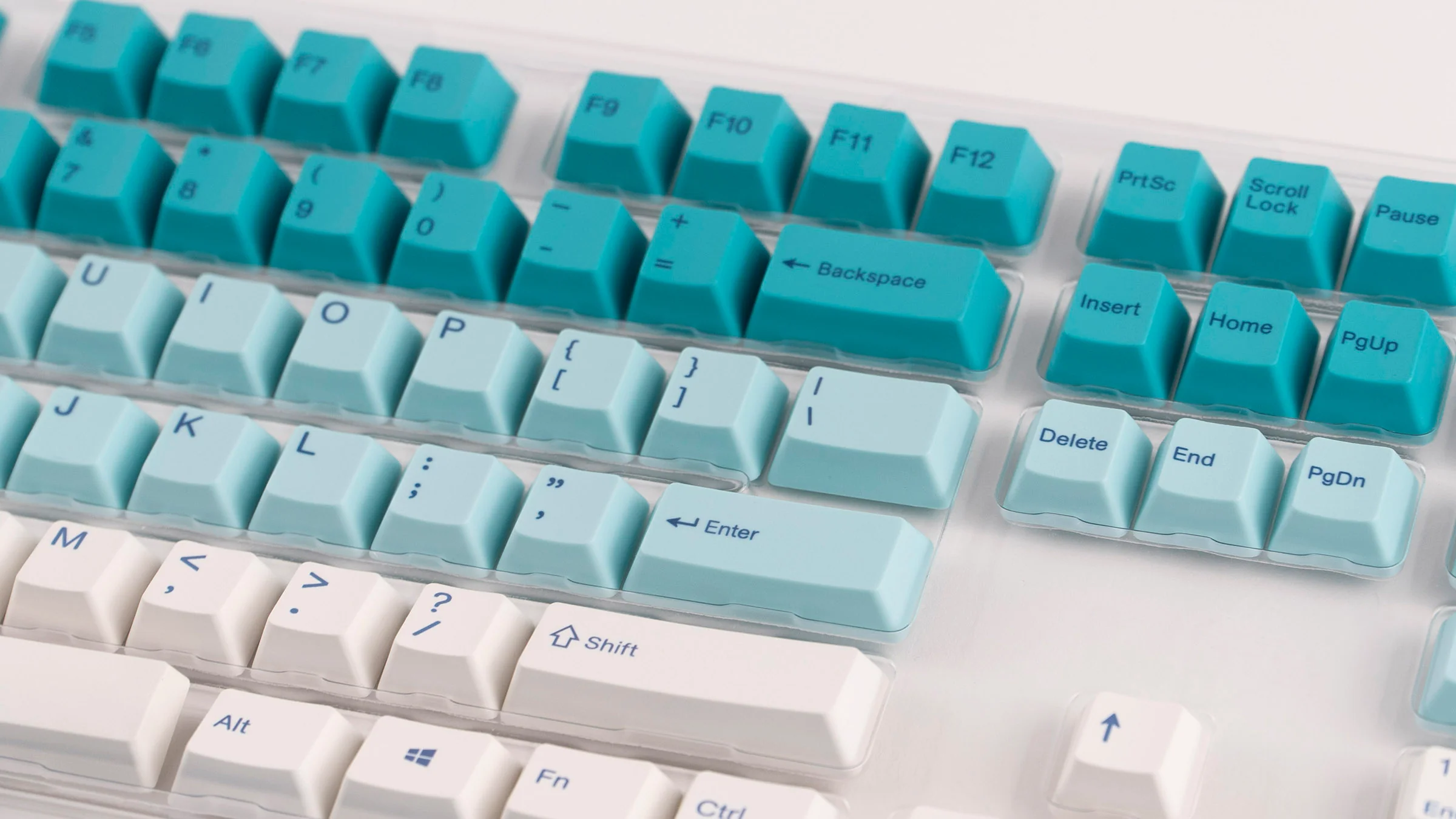 Varmilo Teal / White 108 Key Varmilo Profile Dye Sub PBT Keycap Set - Image 5