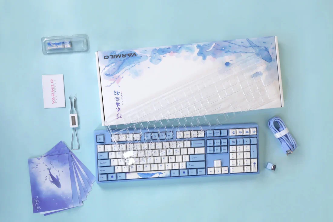 Varmilo APT108 Sea Melody Hotswap Wireless RGB Keyboard - Image 7