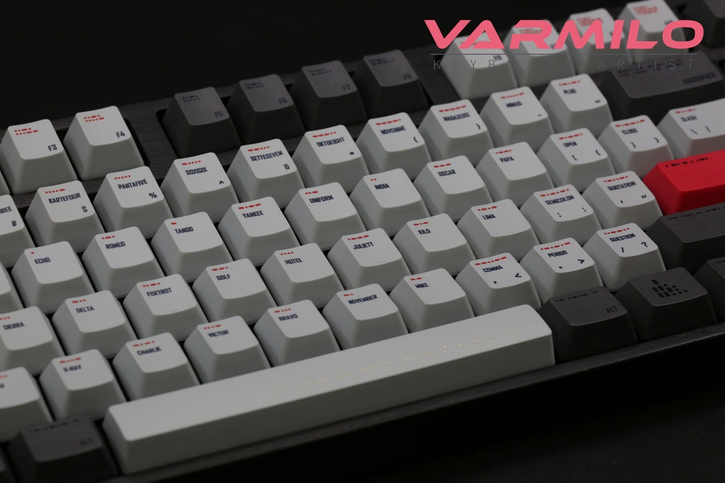 Varmilo Morse Code 108 Key Dye Sub PBT Keycap Set - Image 7