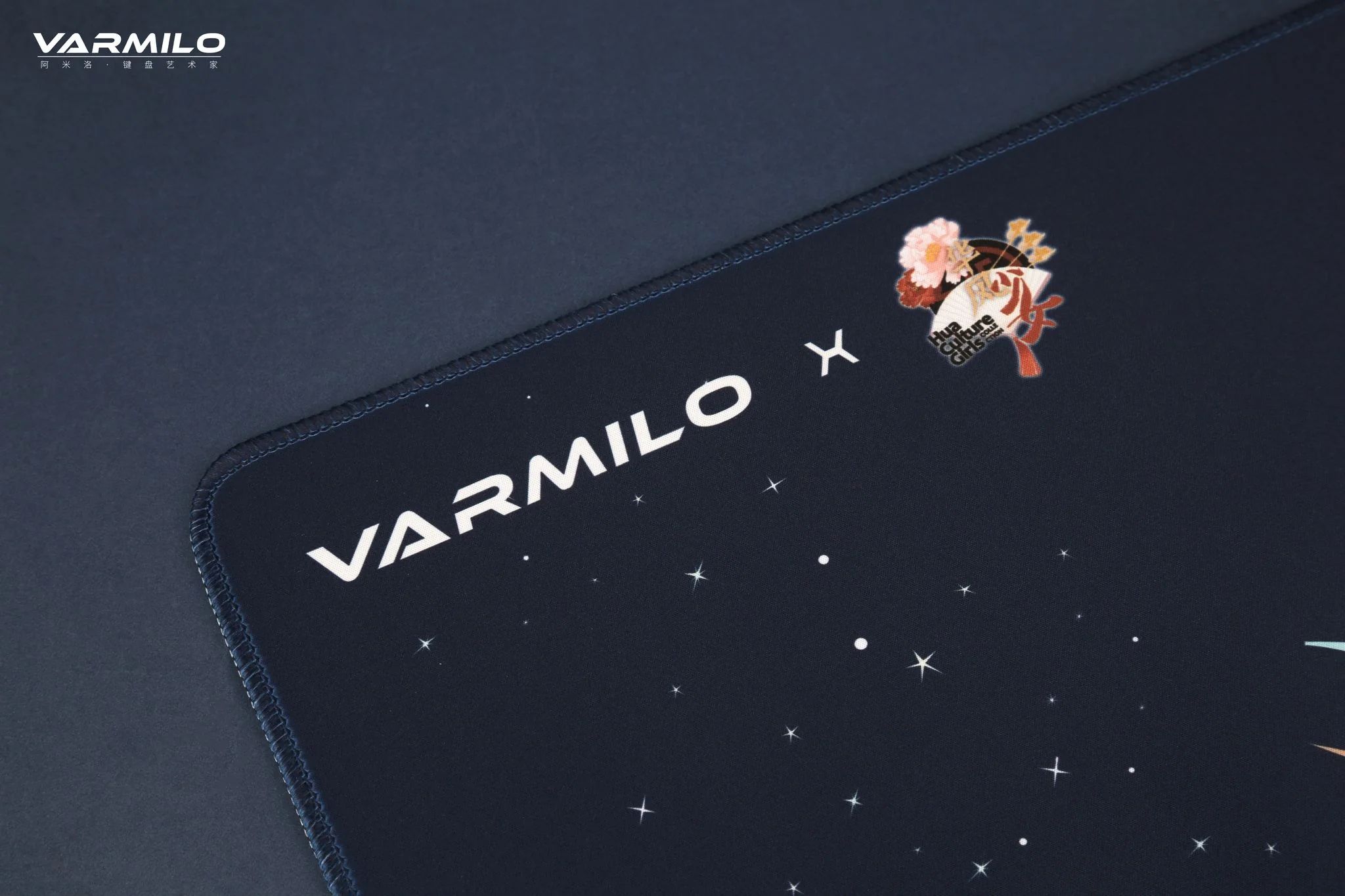 Varmilo Extra Large Flying to the Moon Desk Mat with Stitched Edges - Image 3