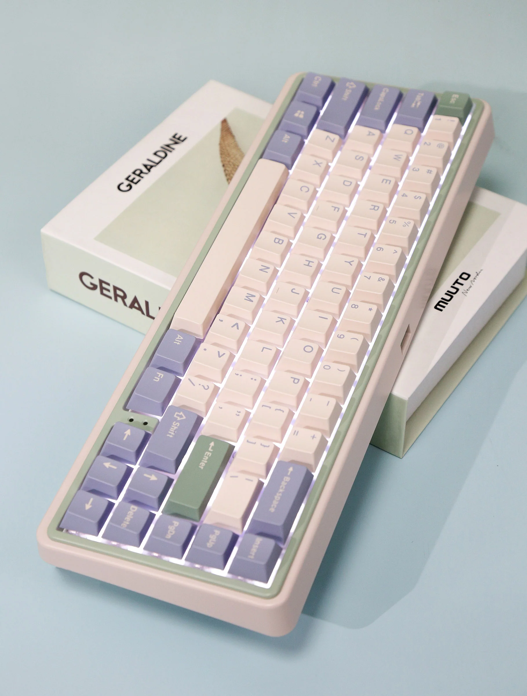 Varmilo Minilo VXB67 Eucalyptus 65% Bluetooth White LED EC Keyboard - Image 2