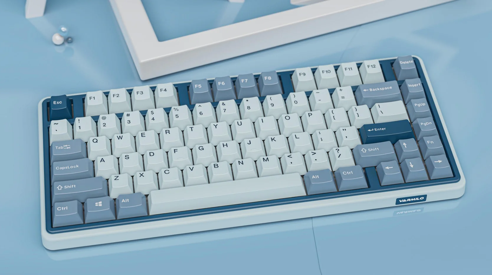 Varmilo Minilo VXB81 Bluebell 75% Wireless White LED Keyboard - Image 2