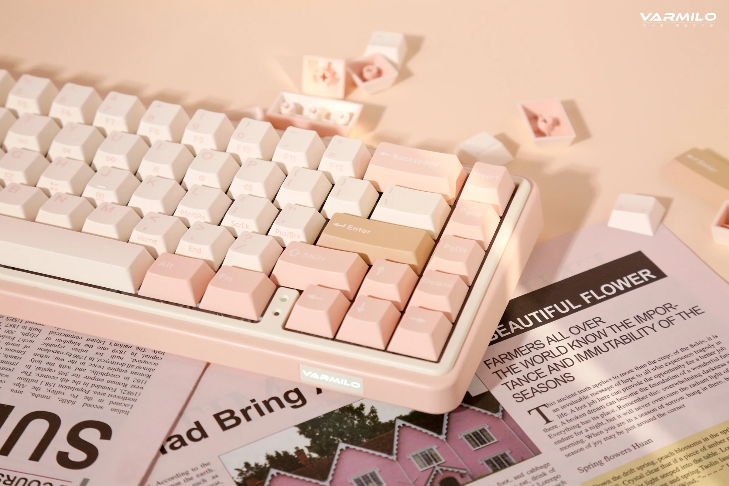 Varmilo Minilo VXH67 Mendozae 65% Wired Hotswap White LED Keyboard - Image 5