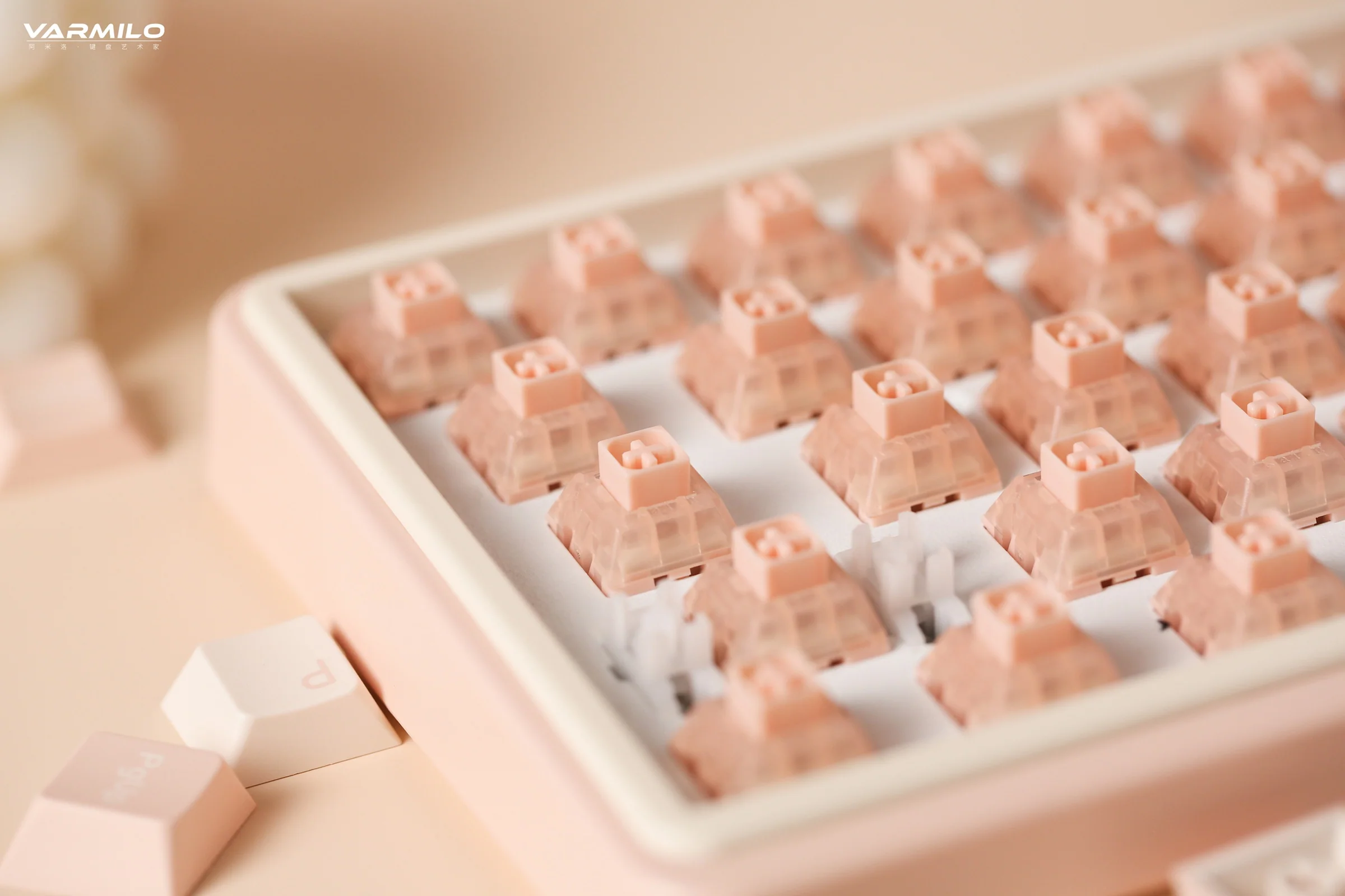 Varmilo Minilo VXH67 Mendozae 65% Wired Hotswap White LED Keyboard - Image 6