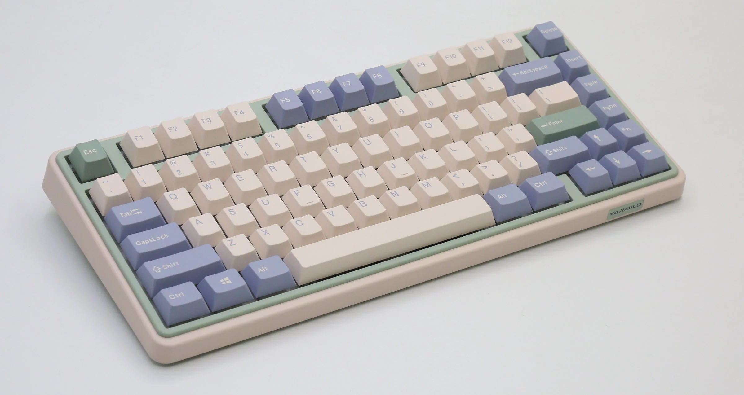 Varmilo Minilo VXH81 Eucalyptus 75% White LED Keyboard - Image 2