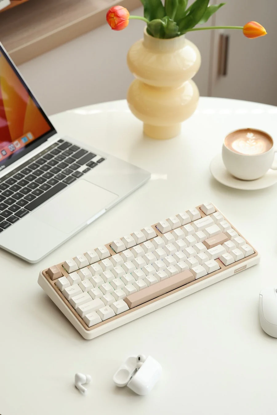 Varmilo Minilo VXT67 Latte 65% Wireless Hotswap RGB Keyboard - Image 7