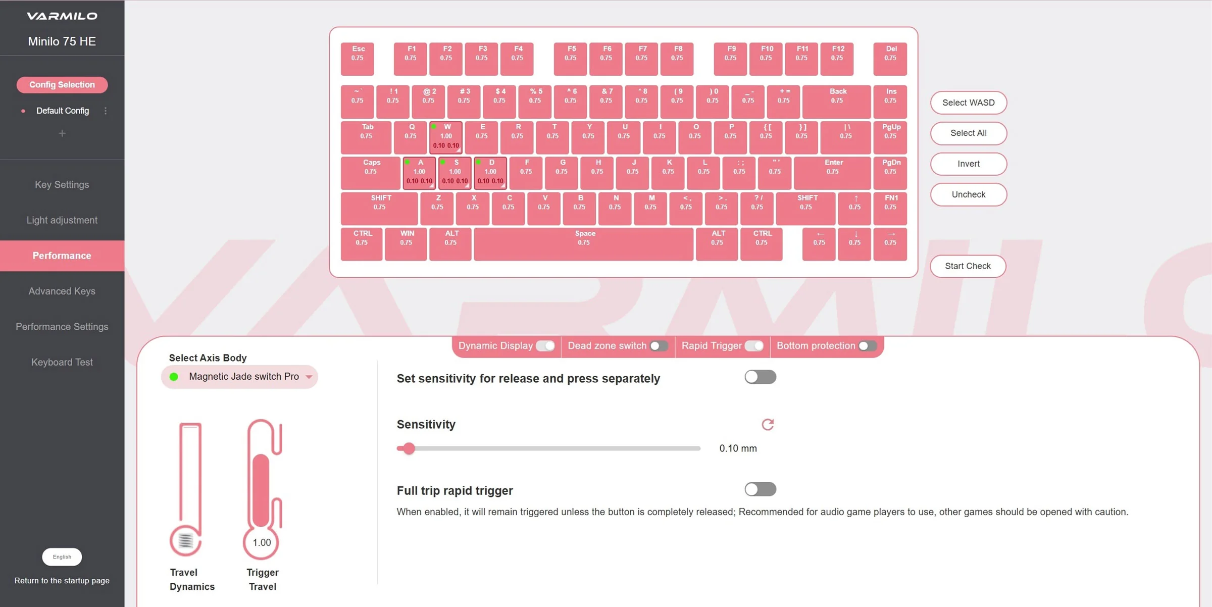 Varmilo Minilo75 HE Black 75% 8K RGB Keyboard - Image 7