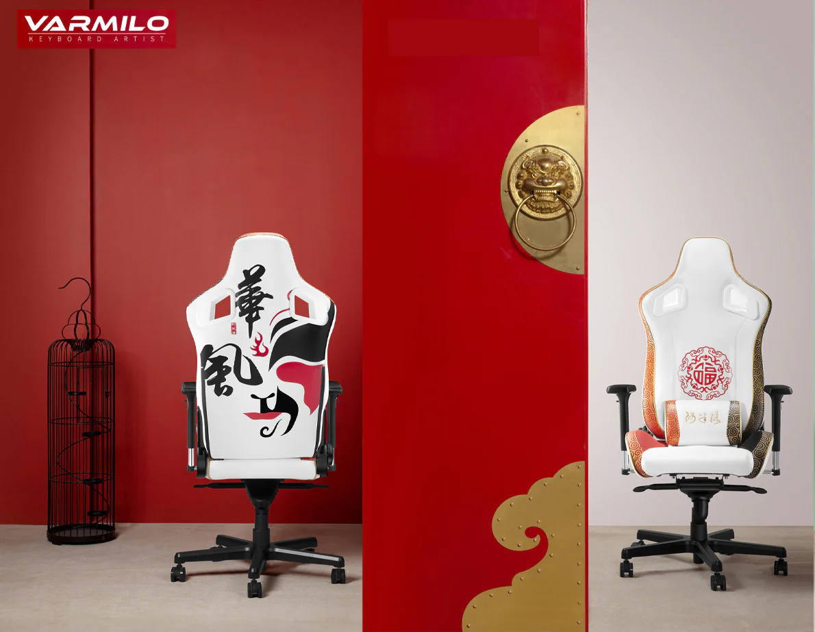 Varmilo Oriental Charm Racing Chair Gaming Style Adjustable - Image 2