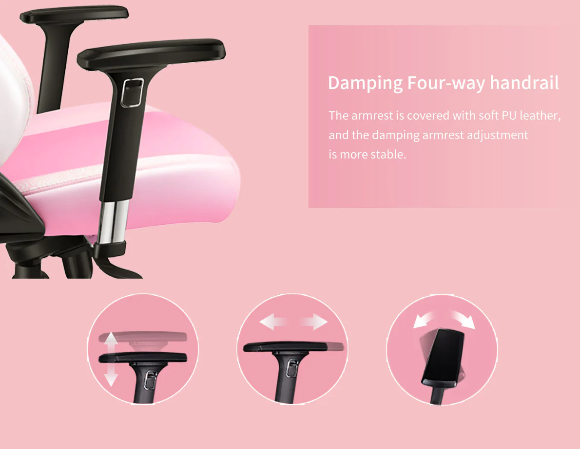 Varmilo Sea Melody Racing Chair Gaming Style Adjustable - Image 4