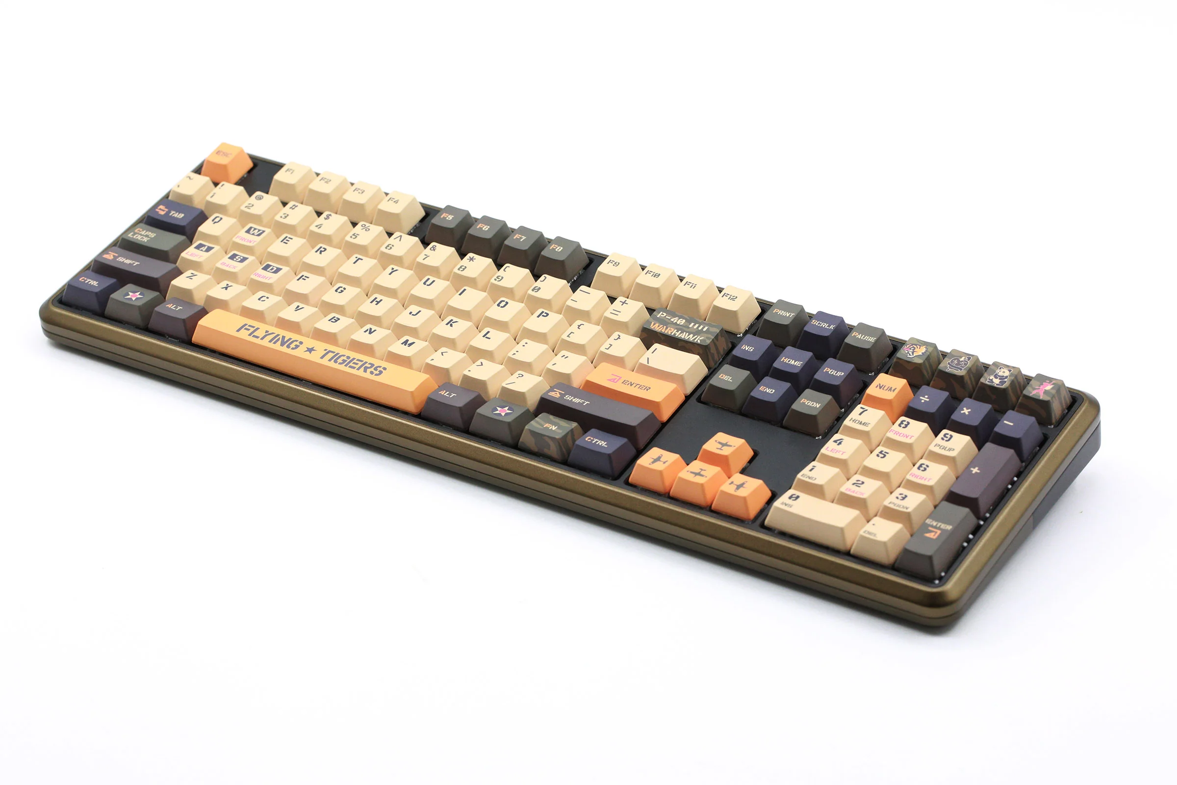 Varmilo Sword 2-108 Flying Tigers White LED Dye Sub PBT Aluminum Mechanical Keyboard - Image 2