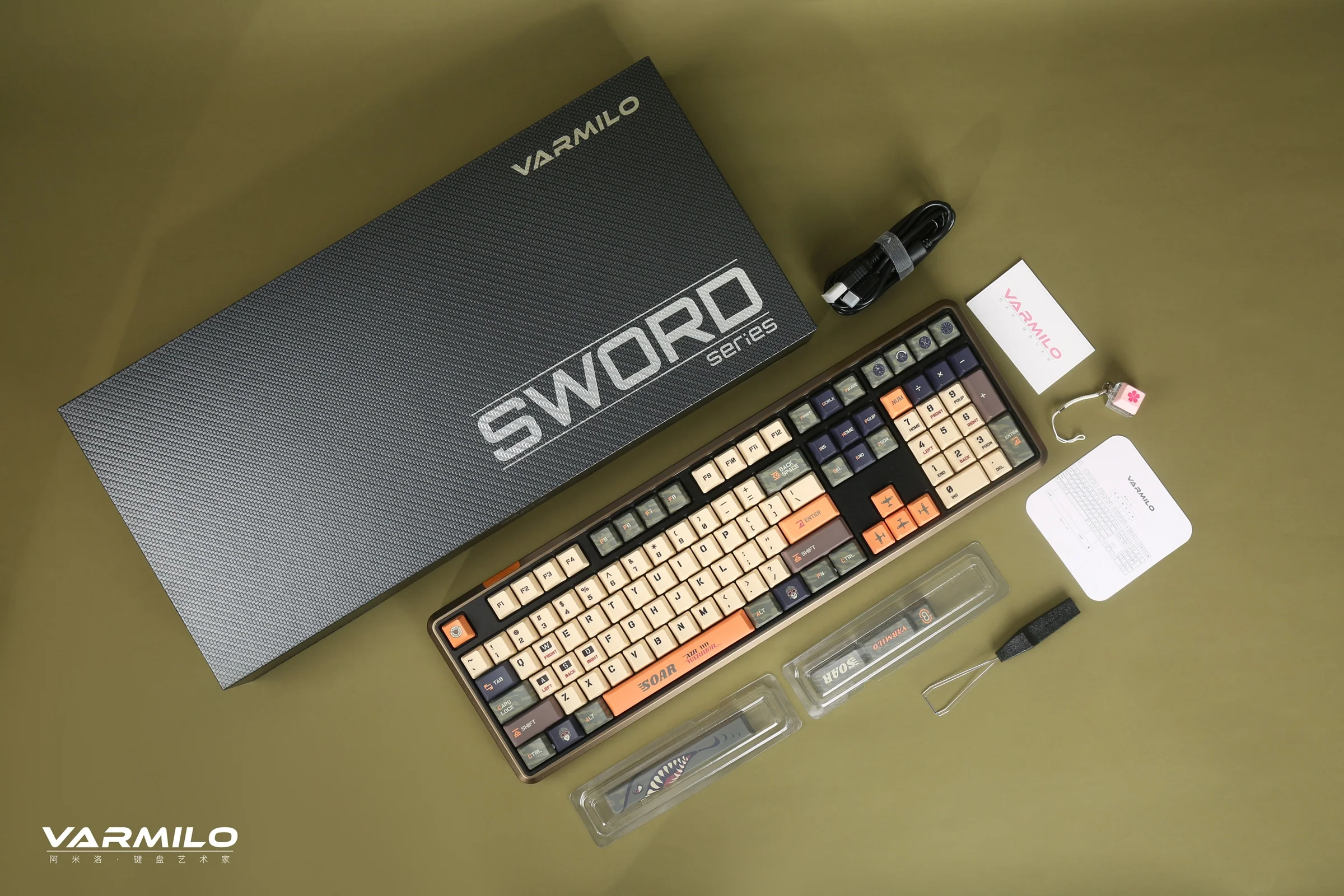 Varmilo Sword 2-108 Warrior Soar Dye Sub PBT Aluminum EC Mechanical Keyboard - Image 13