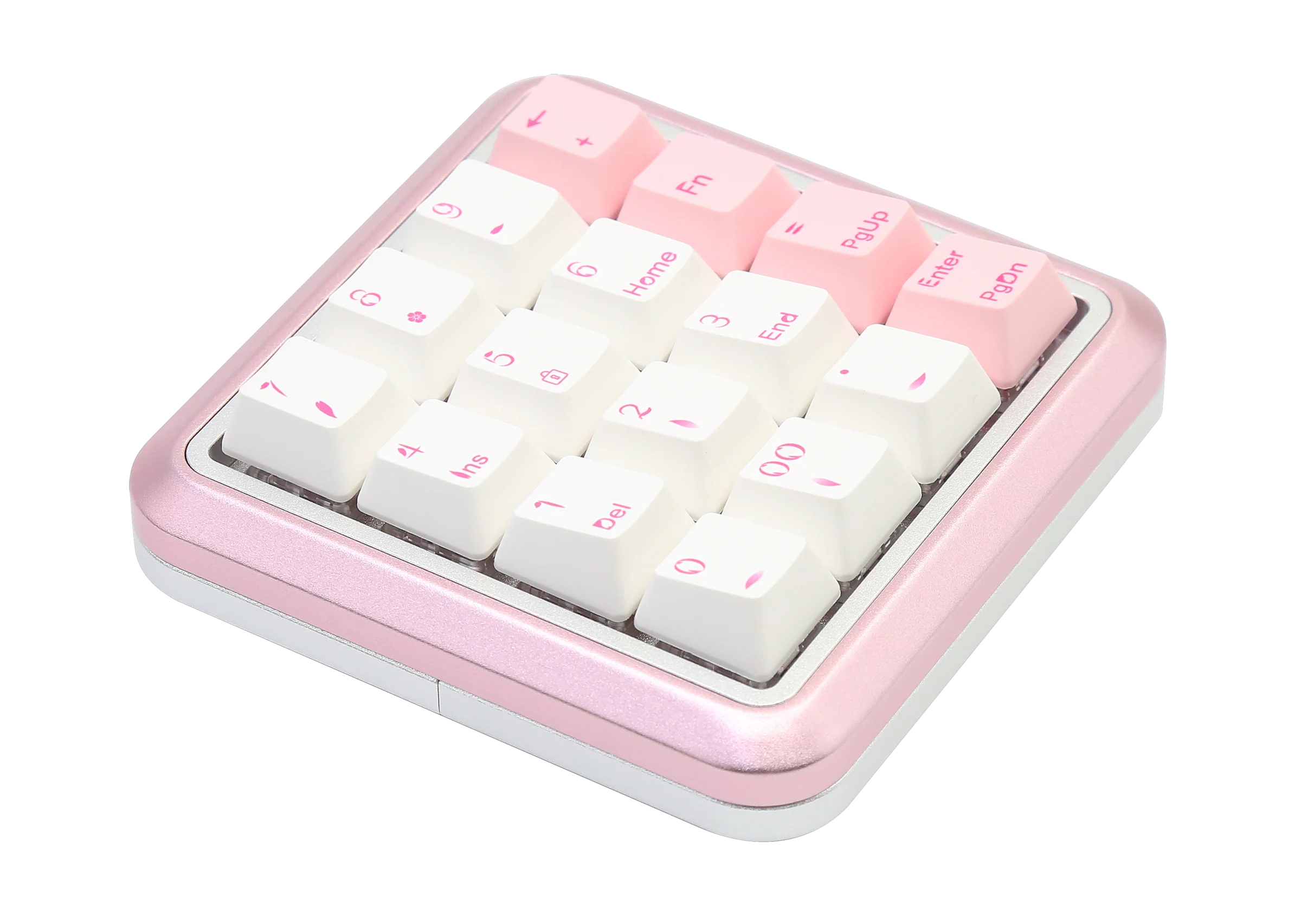 Varmilo Sword 2-16 Sakura White LED Numpad Dye Sub PBT Aluminum EC Mechanical Keyboard - Image 2