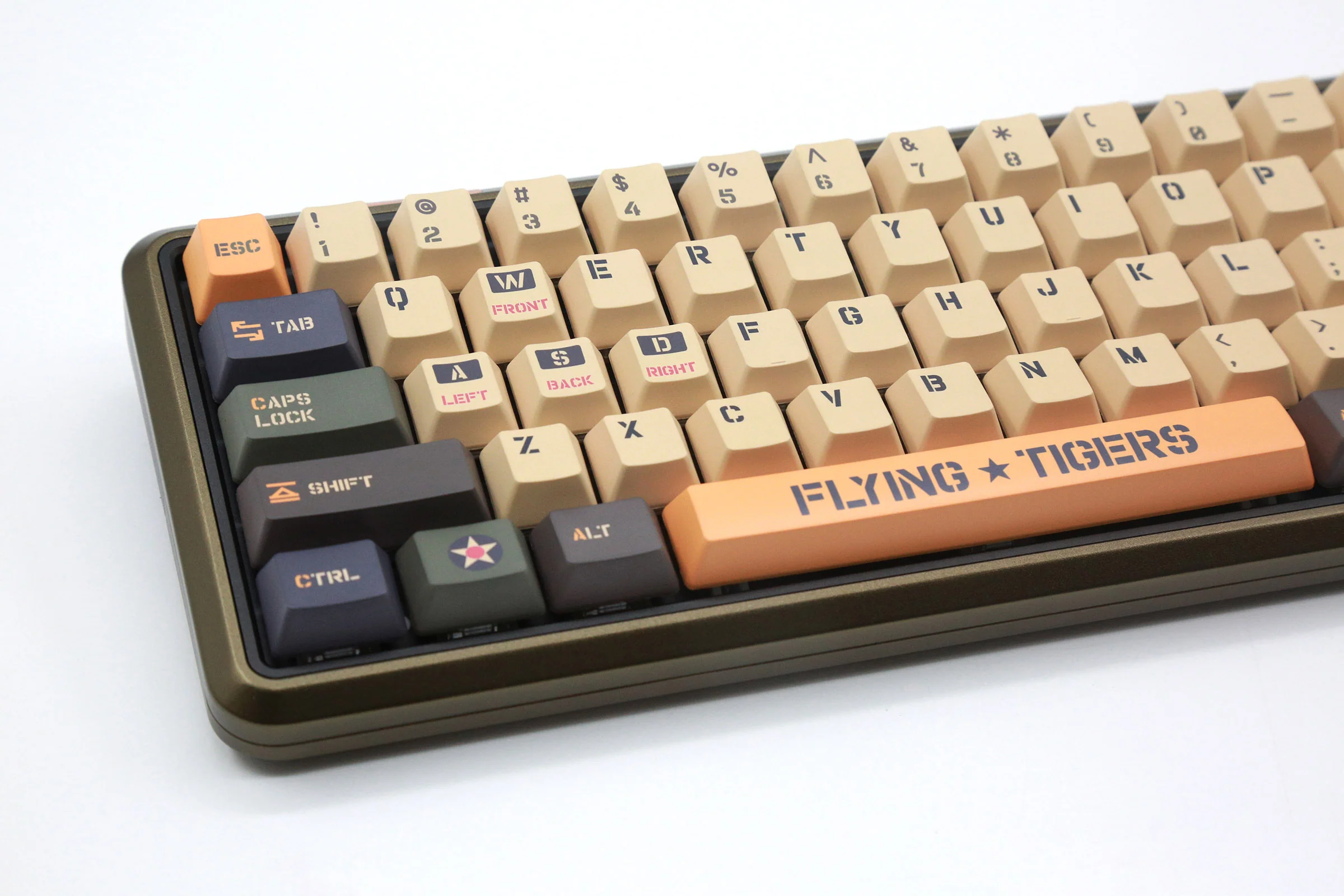Varmilo Sword 2-68 Flying Tigers White LED 65% Dye Sub PBT Aluminum EC Mechanical Keyboard - Image 5
