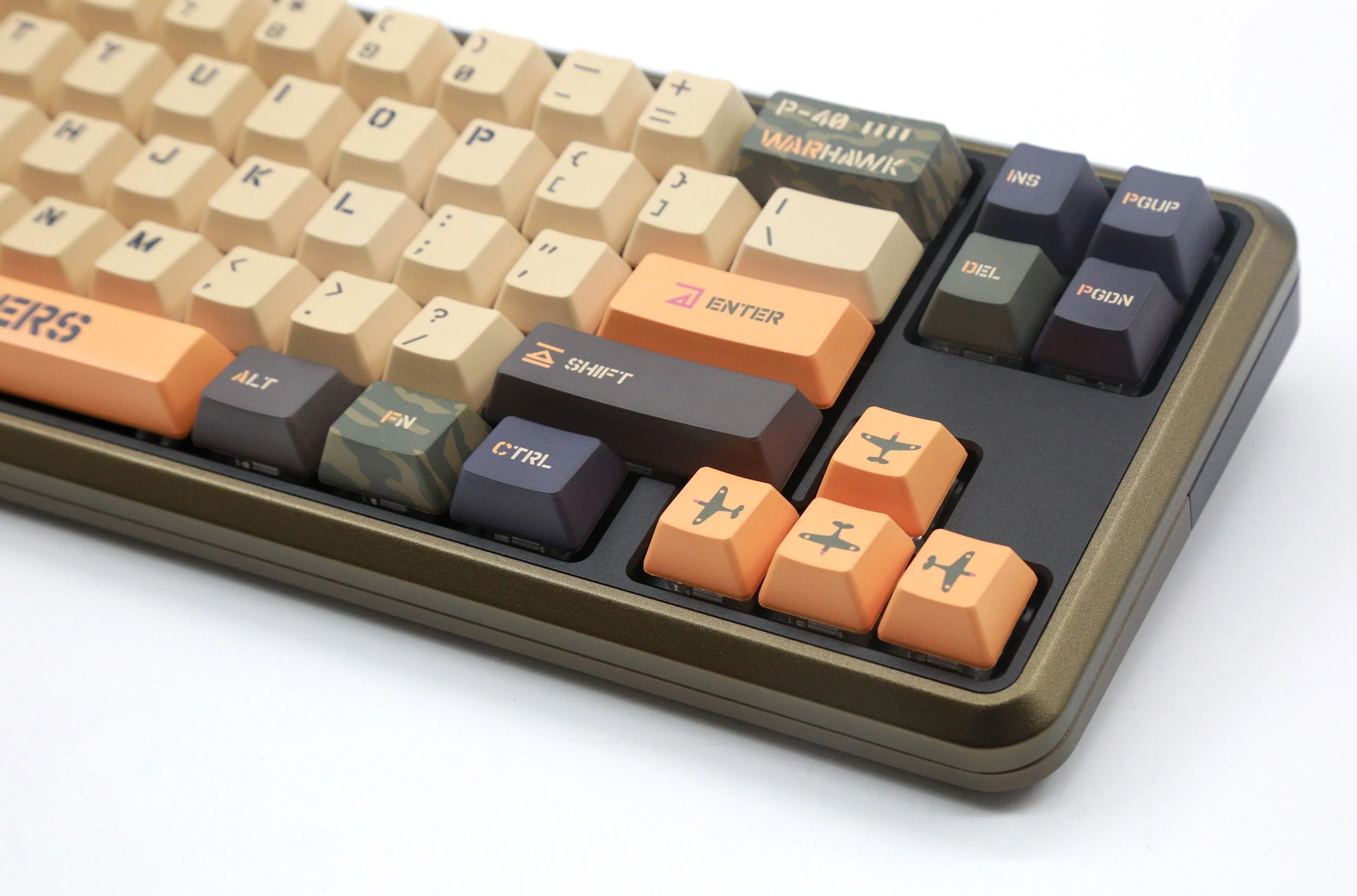 Varmilo Sword 2-68 Flying Tigers White LED 65% Dye Sub PBT Aluminum EC Mechanical Keyboard - Image 6