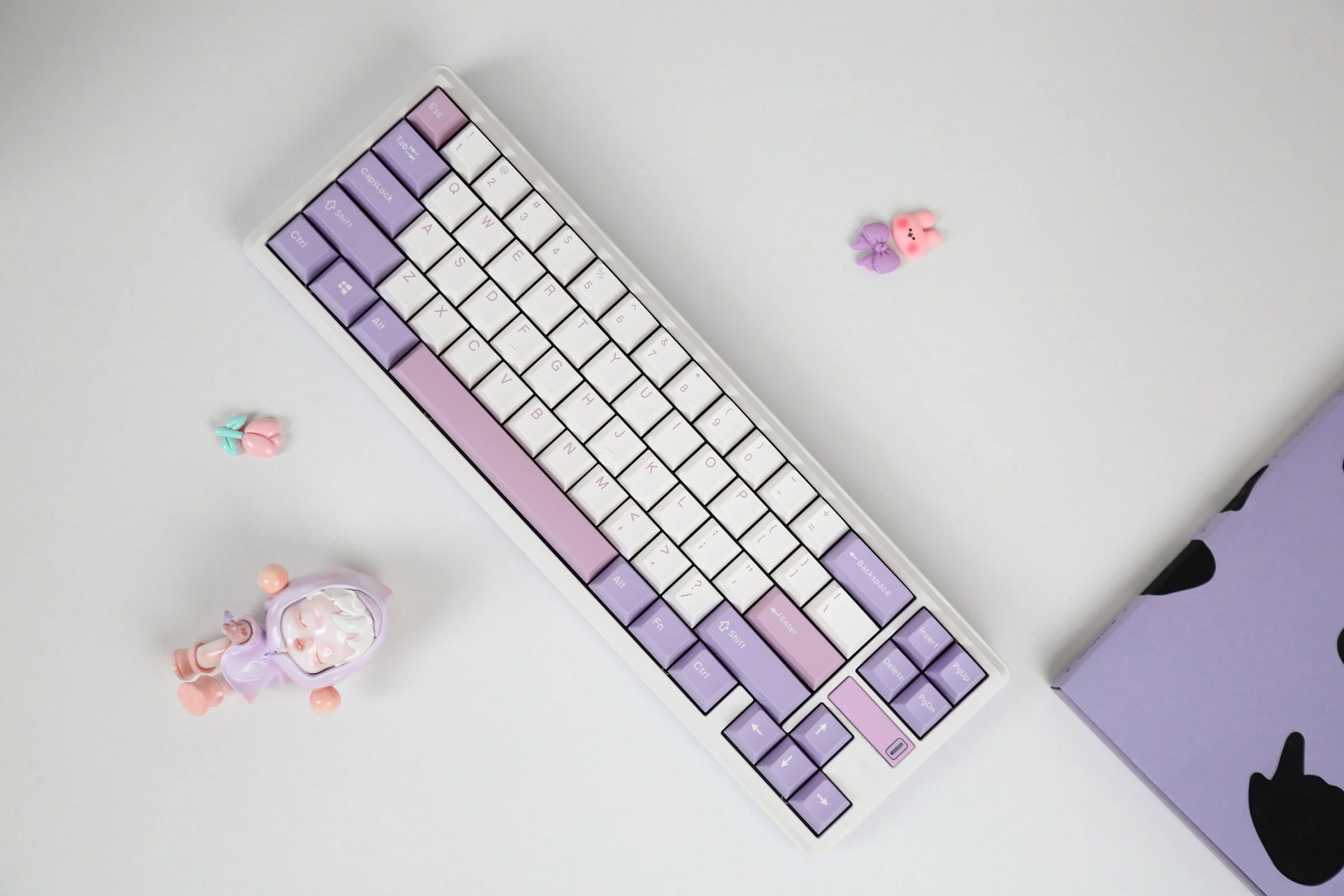 Varmilo Sword68 Lilac Aluminum 65% Hotswap Wireless RGB Mechanical Keyboard - Image 7