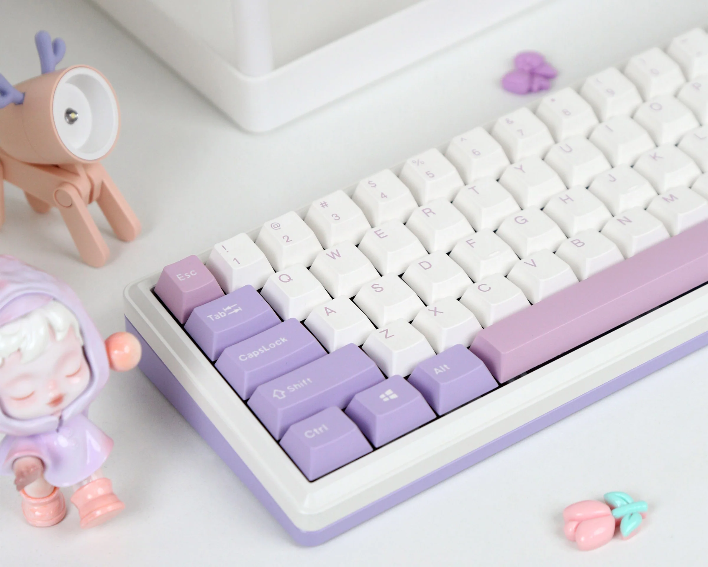 Varmilo Sword68 Lilac Aluminum 65% Hotswap Wireless RGB Mechanical Keyboard - Image 8