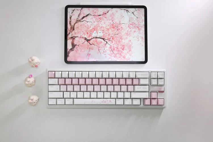 Varmilo Sword68 Sakura Aluminum 65% Hotswap Wireless RGB Mechanical Keyboard - Image 8