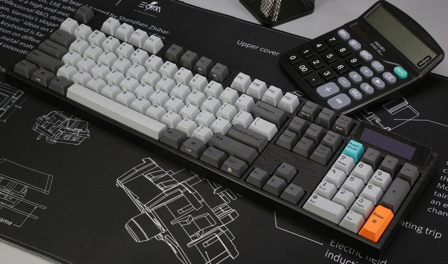 Varmilo VA104C Calculator White LED Dye Sub PBT Mechanical Keyboard - Image 4