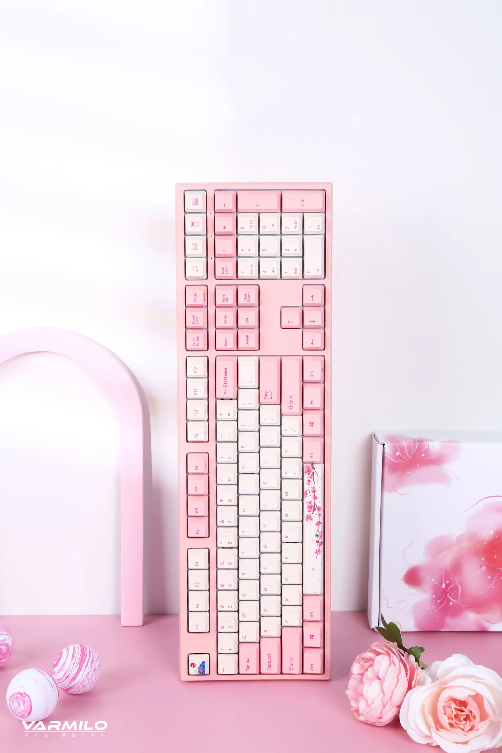 Varmilo VA Series V2 Sakura R1 Pink LED Mechanical Keyboard - Image 10