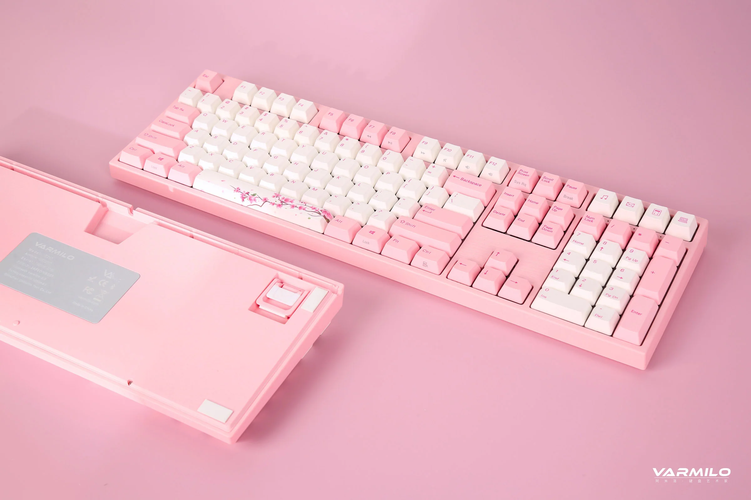 Varmilo VA Series V2 Sakura R1 Pink LED Mechanical Keyboard - Image 2