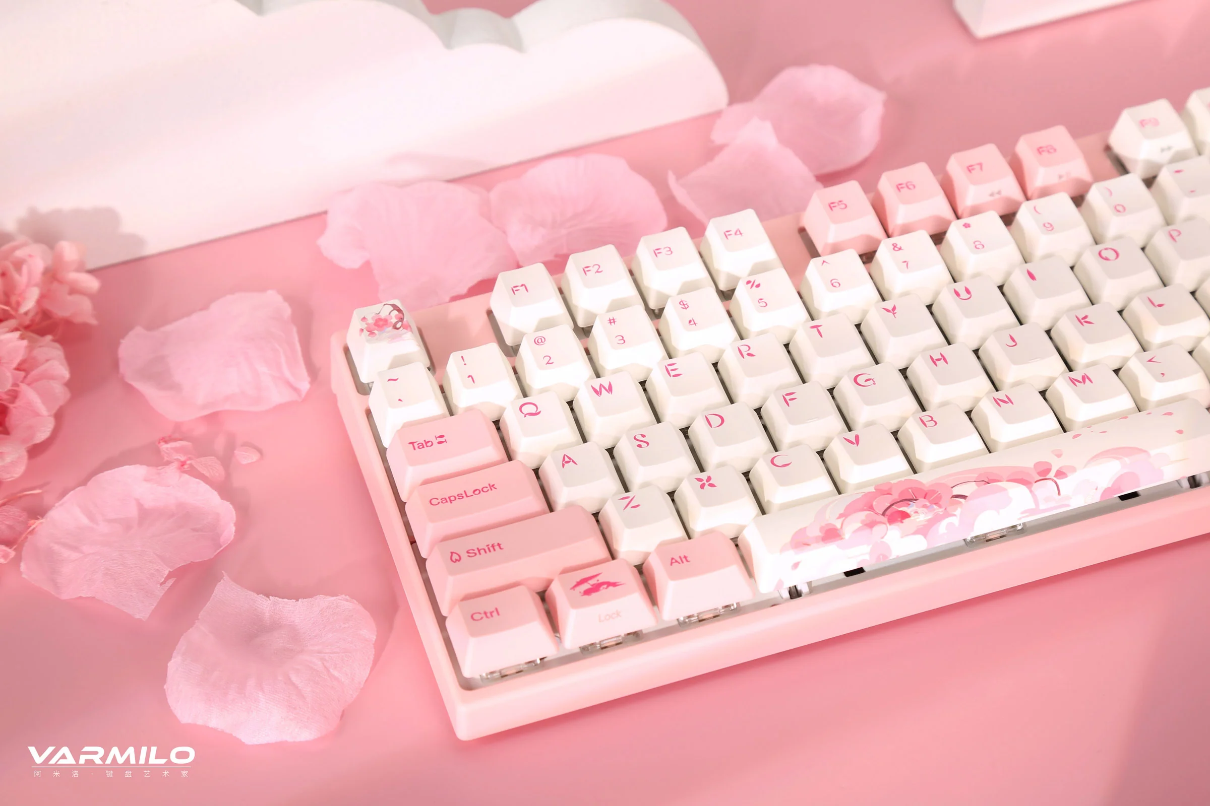 Varmilo VA Series V2 Sakura Round 2 TKL Mechanical Keyboard - Image 2