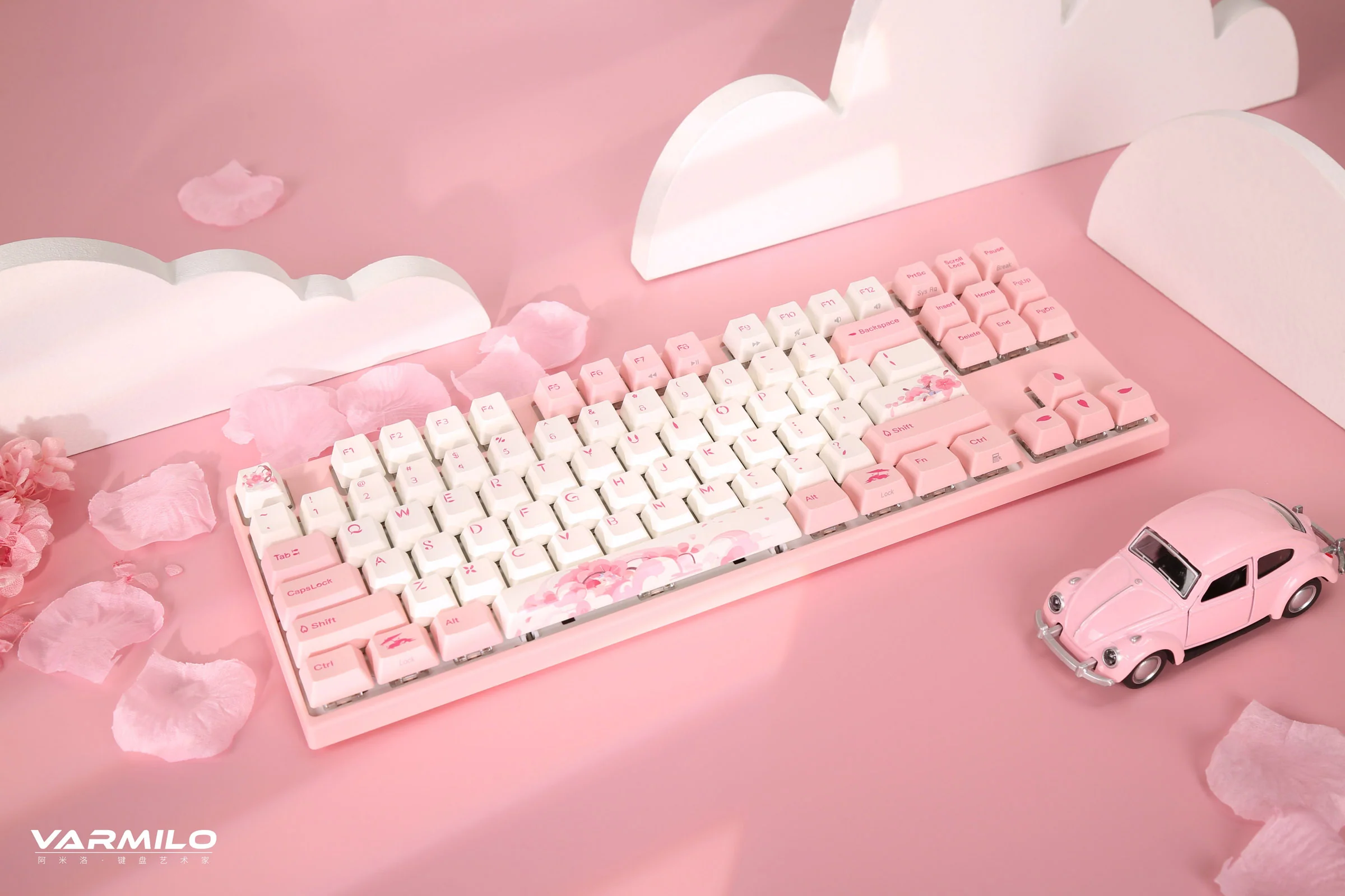 Varmilo VA Series V2 Sakura Round 2 TKL Mechanical Keyboard - Image 3