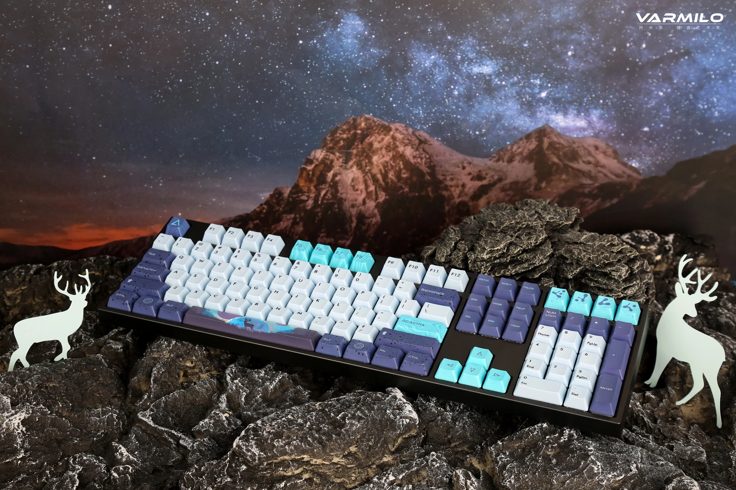Varmilo VA Series V2 Aurora Bluetooth White LED Mechanical Keyboard - Image 2