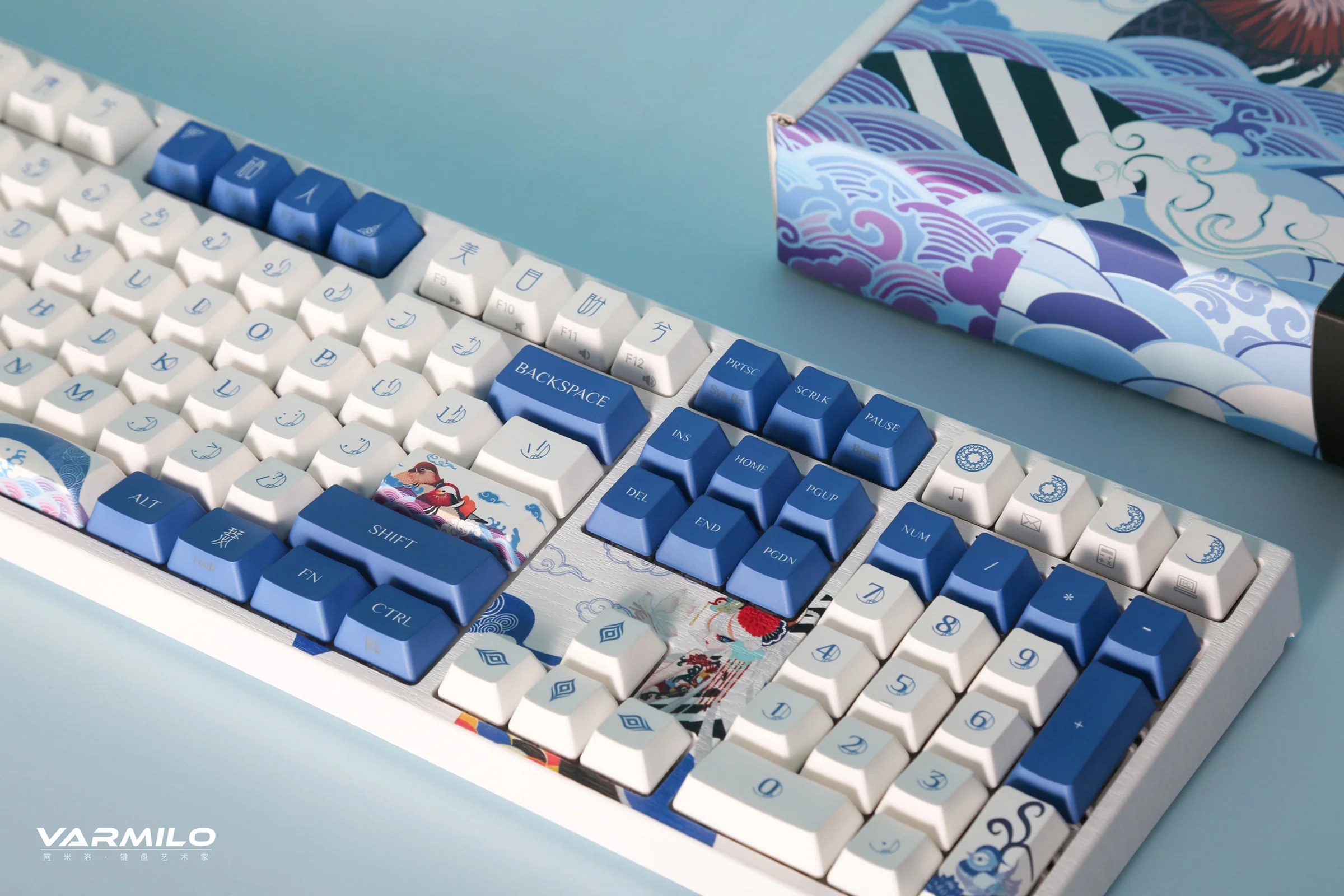 Varmilo MA Series V2 Love Birds Yang (I) White LED EC Mechanical Keyboard - Image 2