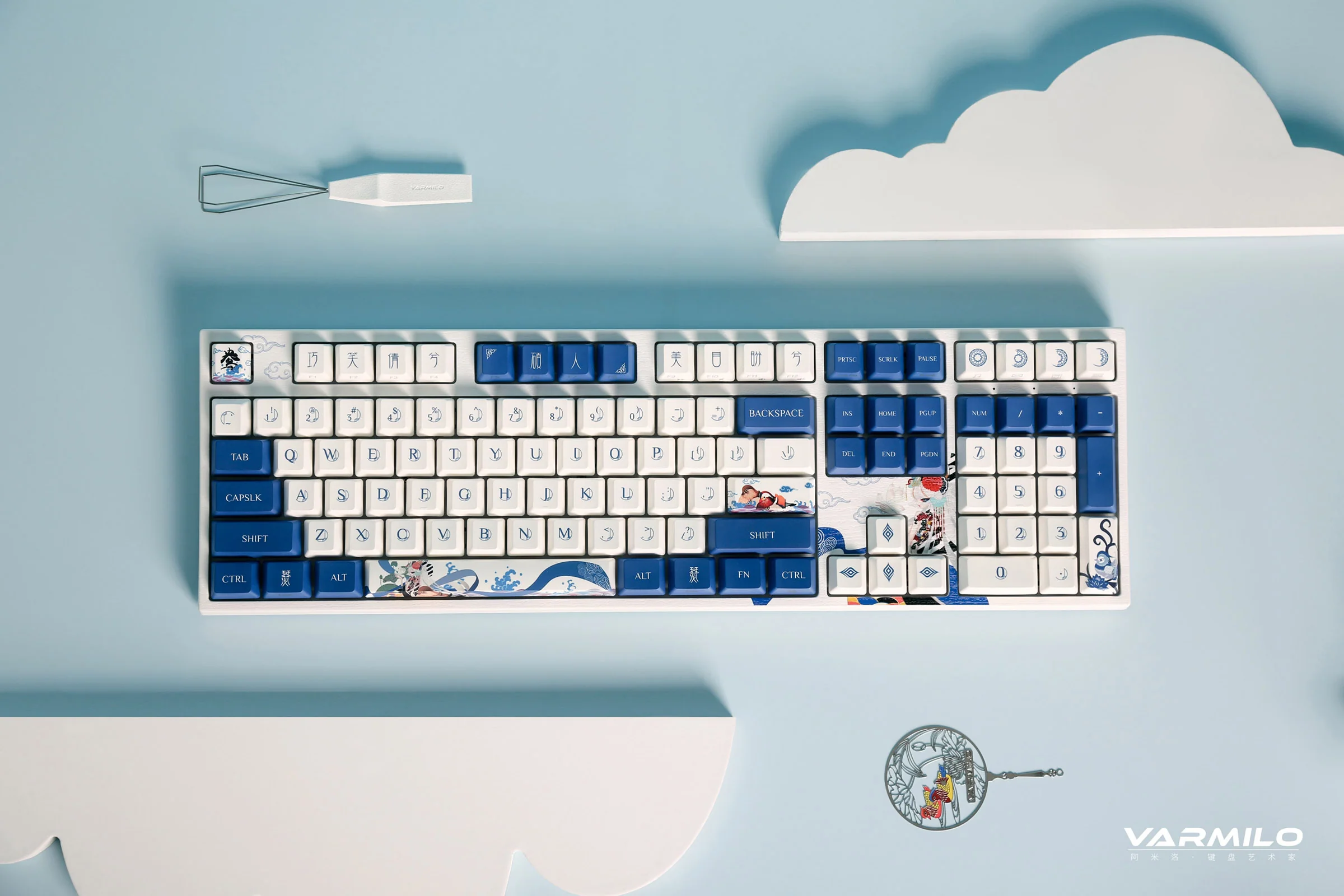 Varmilo MA Series V2 Love Birds Yang (I) White LED EC Mechanical Keyboard - Image 7