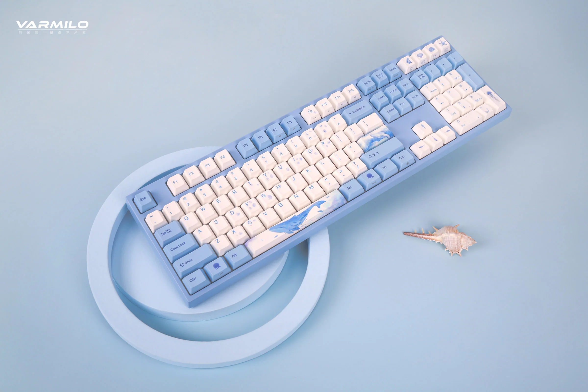 Varmilo MA Series V2 Sea Melody White LED EC Mechanical Keyboard - Image 10