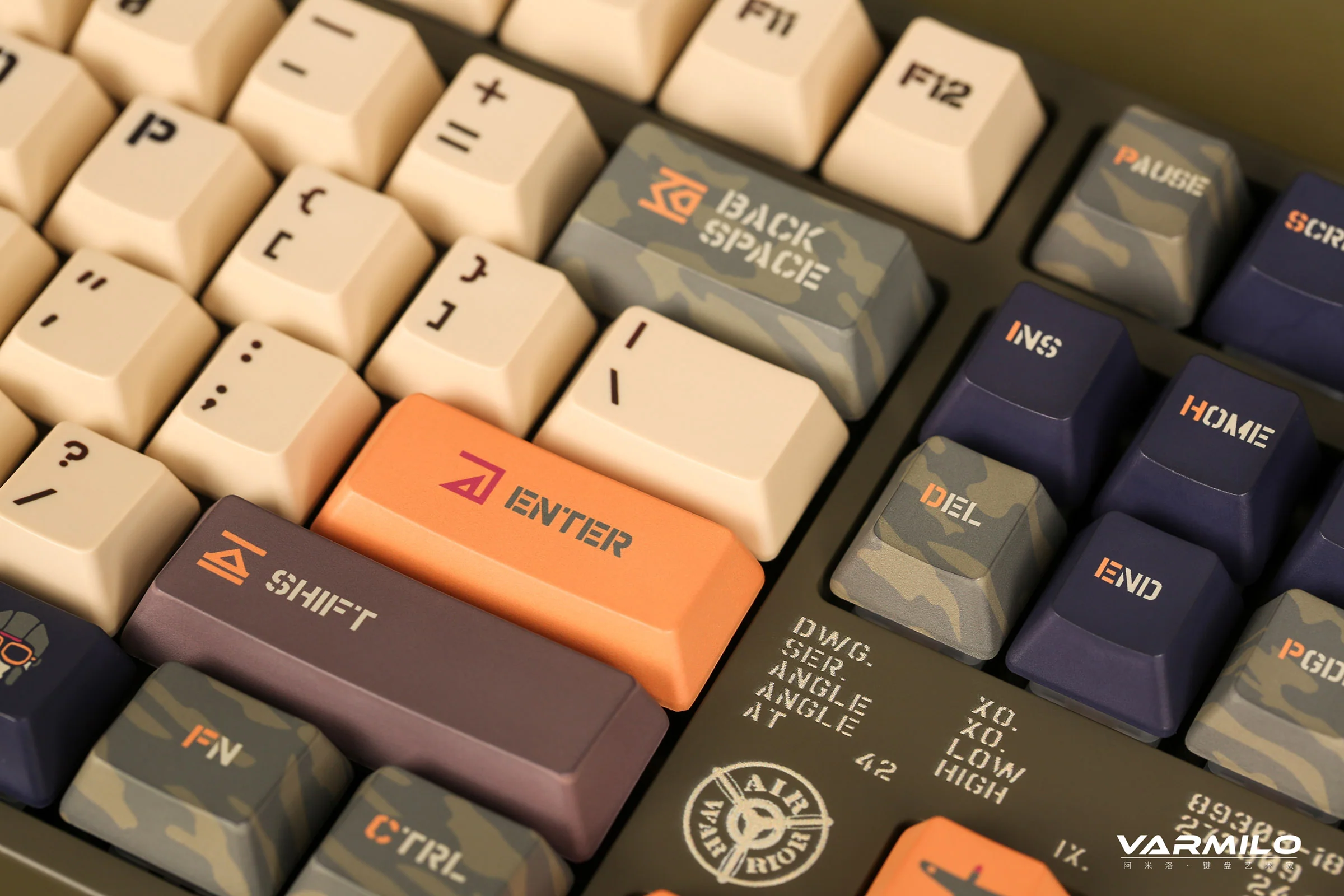 Varmilo MA Series V2 Warrior Soar White LED Dye Sub PBT EC Mechanical Keyboard - Image 5