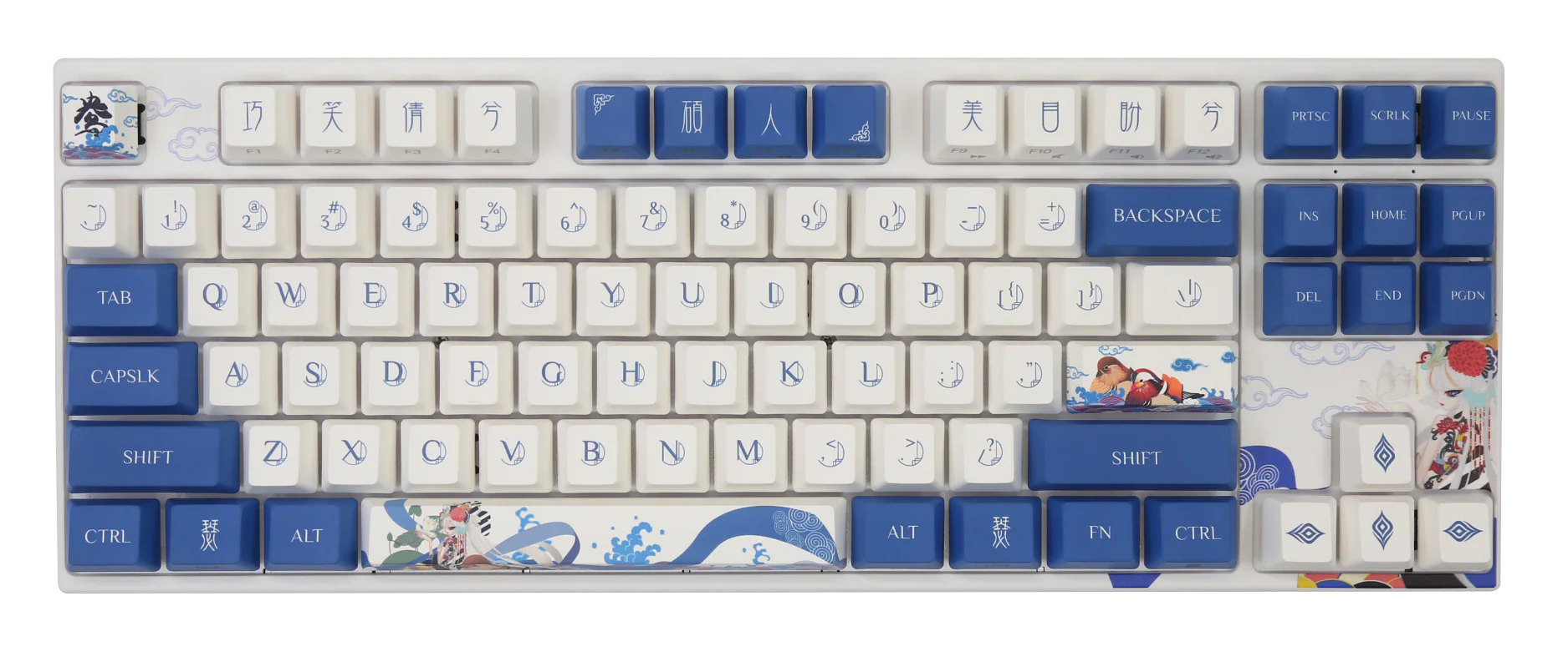 Varmilo MA Series V2 Love Birds Yang (I) White LED TKL EC Mechanical Keyboard