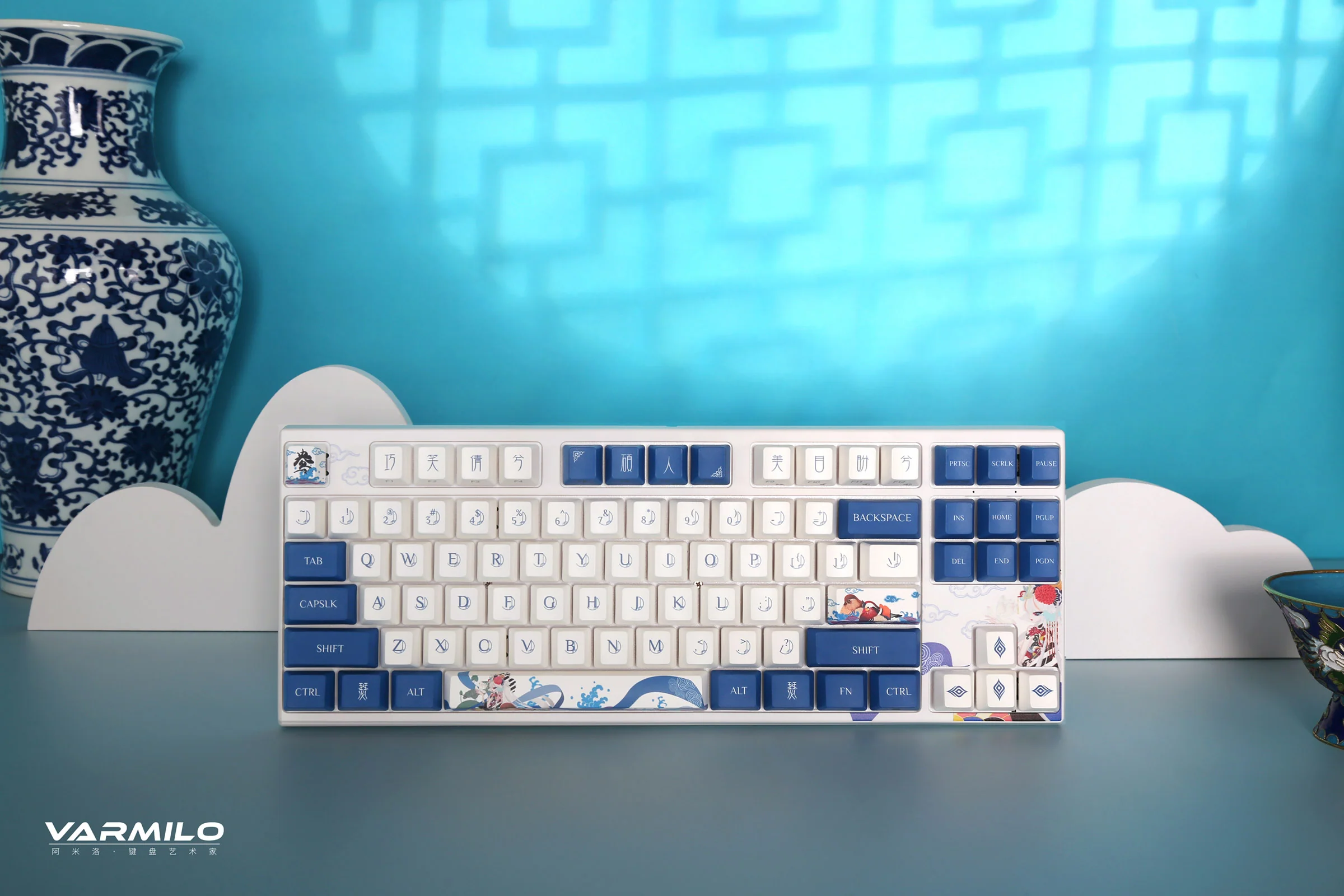 Varmilo MA Series V2 Love Birds Yang (I) White LED TKL EC Mechanical Keyboard - Image 3