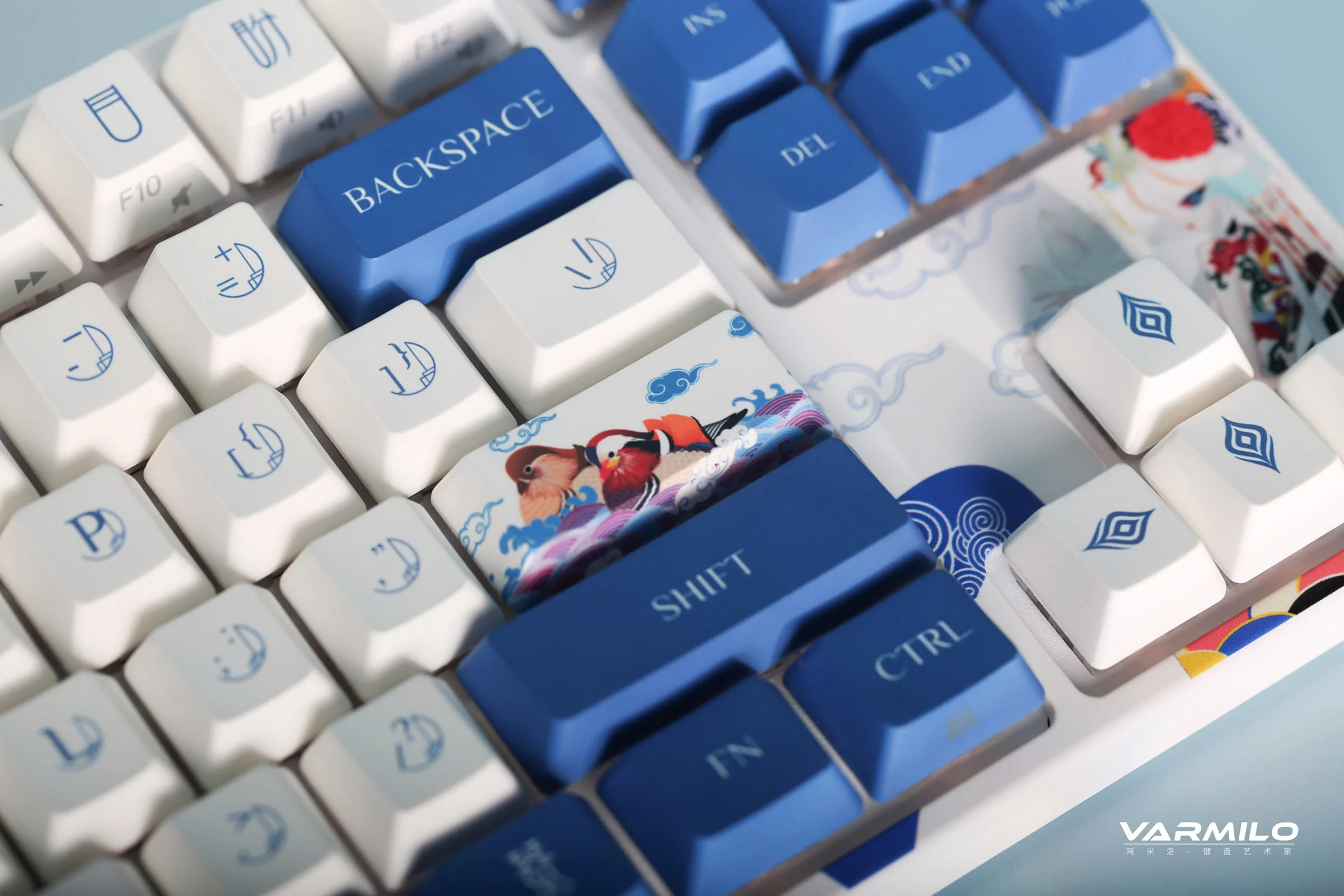 Varmilo MA Series V2 Love Birds Yang (I) White LED TKL EC Mechanical Keyboard - Image 4