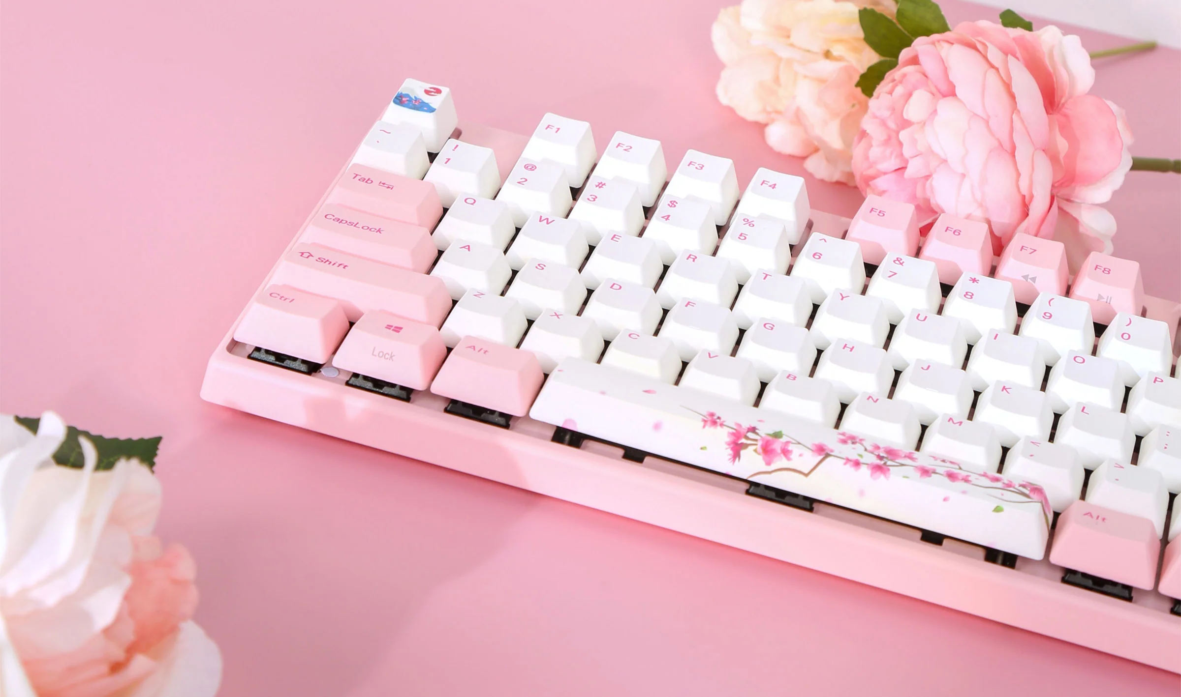 Varmilo MA Series V2 Sakura R1 White LED TKL EC Mechanical Keyboard - Image 2