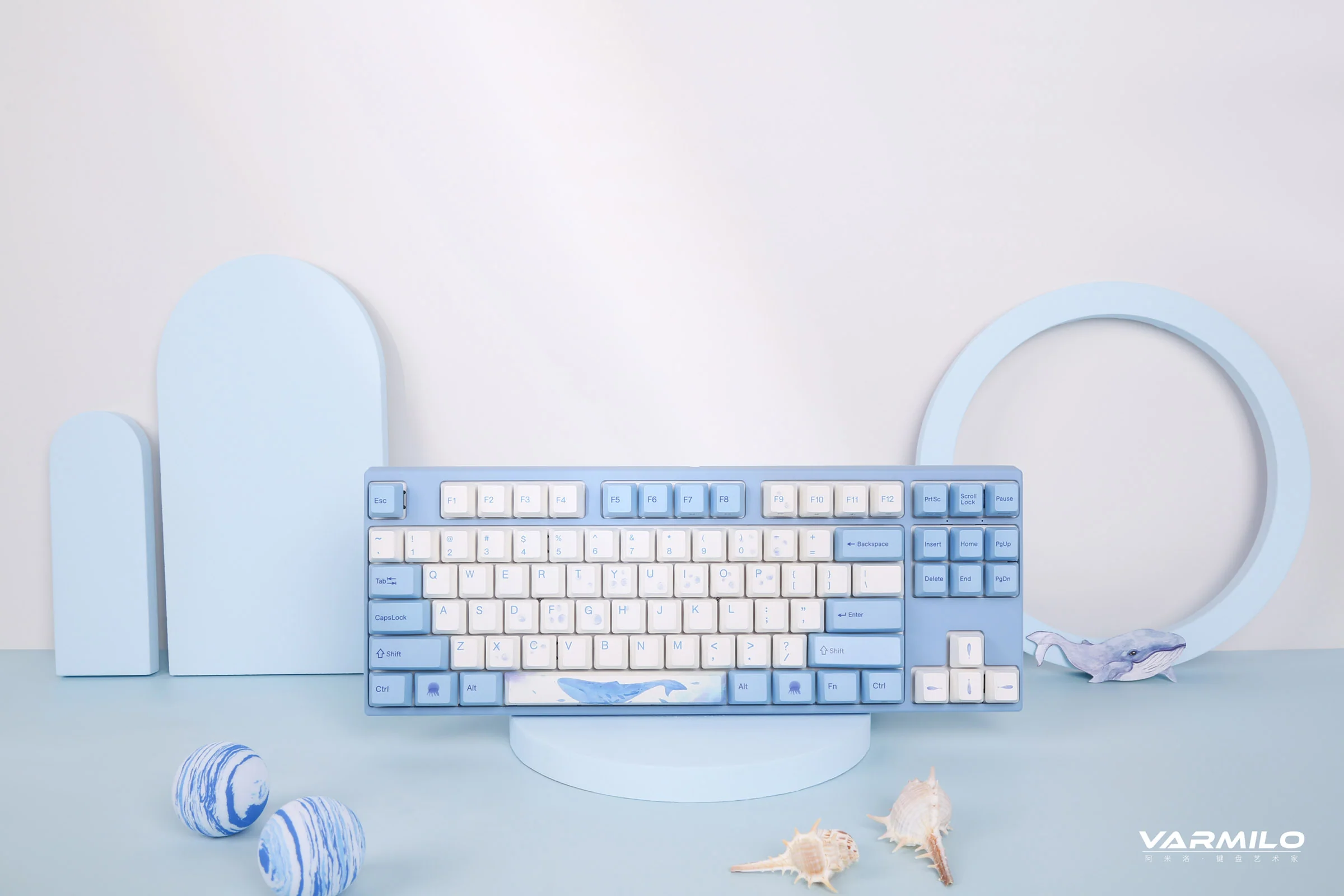 Varmilo MA Series V2 Sea Melody White LED TKL EC Mechanical Keyboard - Image 5