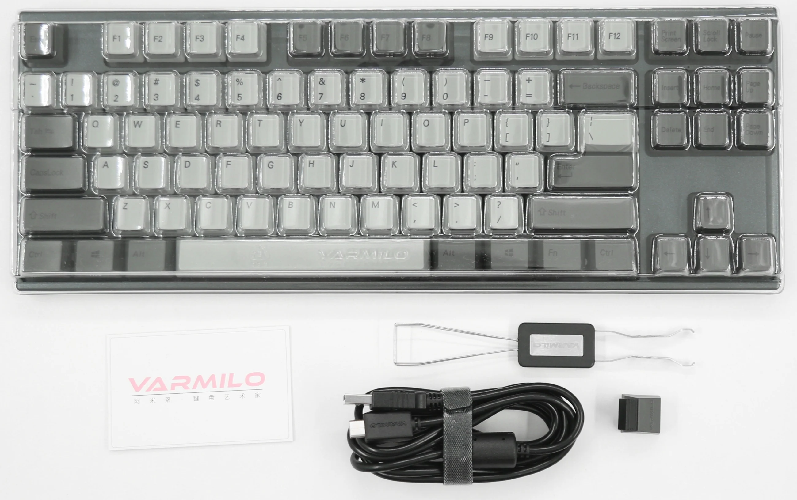 Varmilo VPE87 Ink Rhyme TKL Hotswap Wireless White LED PBT Keyboard - Image 7