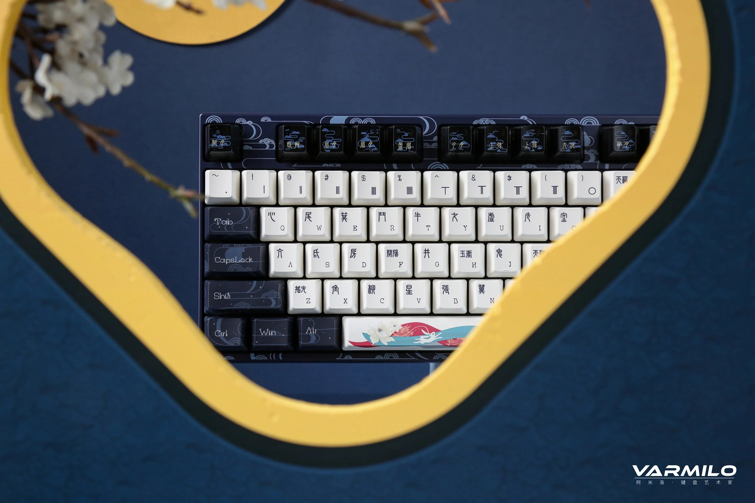 Varmilo VPM87 Chang'e TKL White LED Dye Sub PBT EC Mechanical Keyboard - Image 9