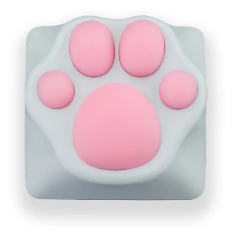 Varmilo ZOMO White Kitty Paw ABS / Silicone Keycap