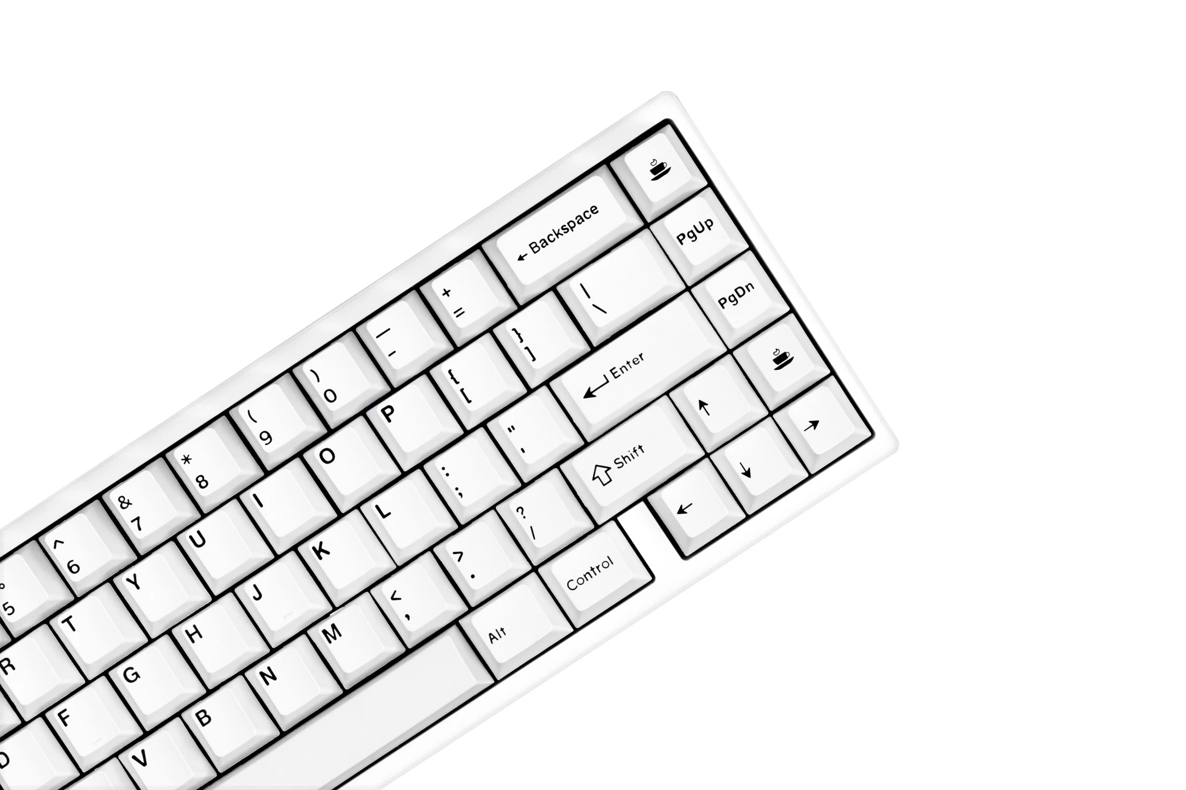 VMK Black on White 171 Key Cherry Profile Double Shot PBT Keycap Set - Image 5