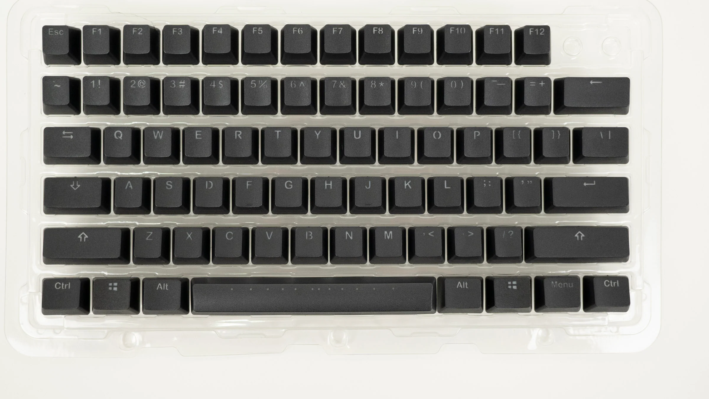 Vortex Black Backlit 126 Key OEM Profile Double Shot PBT Keycap Set