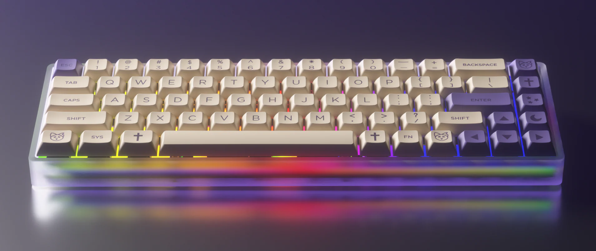 Vortex Hellcat 65% Hotswap RGB Dye Sub PBT DIY Keyboard Kit - Image 6
