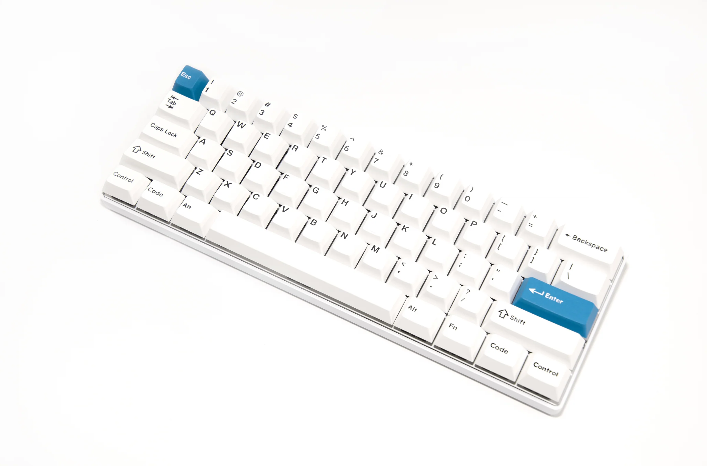 Vortex POK3R White Case 60% Double Shot PBT Mechanical Keyboard - Image 2