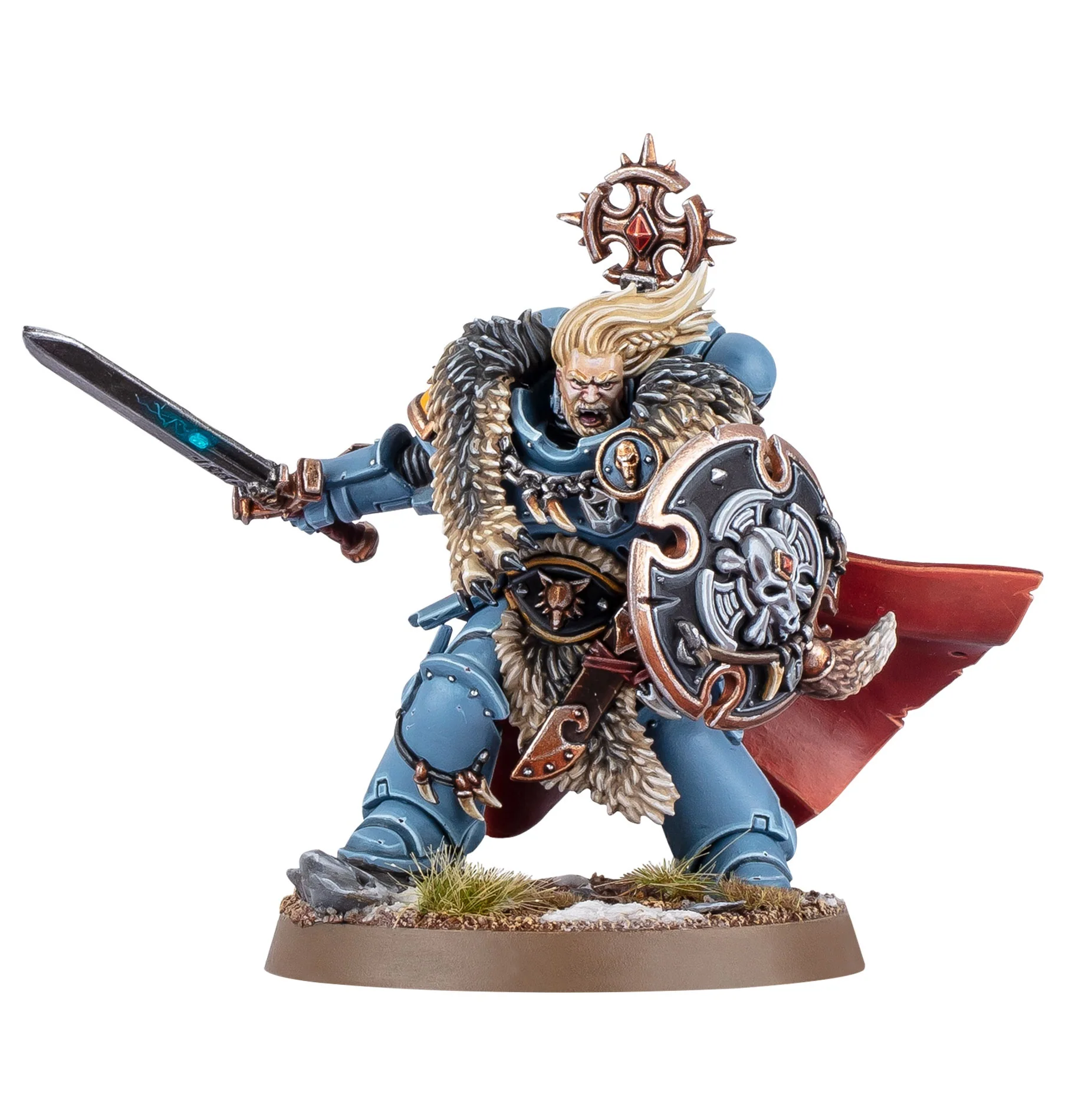 Warhammer 40000 Space Wolves Wolf Guard Battle Leader - Image 3