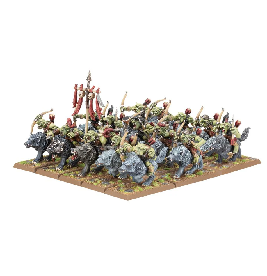 Warhammer The Old World Orc Goblin Tribes Goblin Wolf Rider Mob