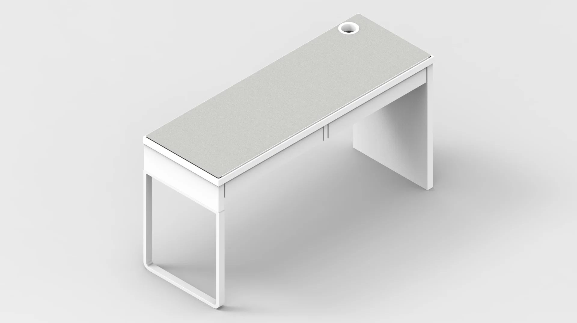 White IKEA MICKE Desk Mat (56" / 142 cm) Full-desk Mouse Pad - Image 4