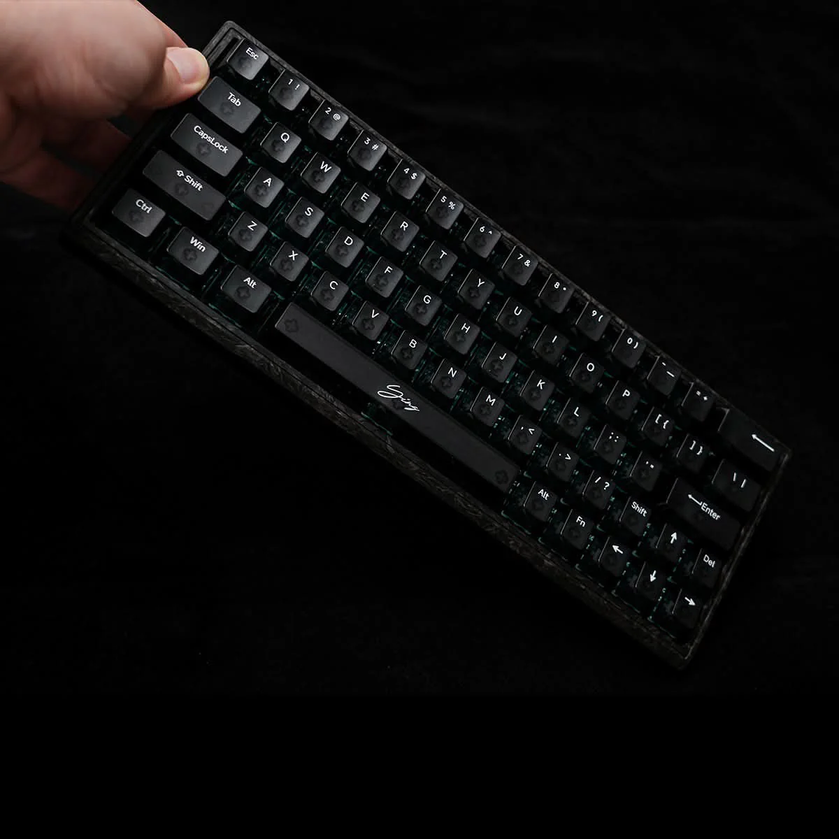 WLMOUSE Ying63 HE 8K Forged Carbon Fiber RGB Keyboard - Image 8